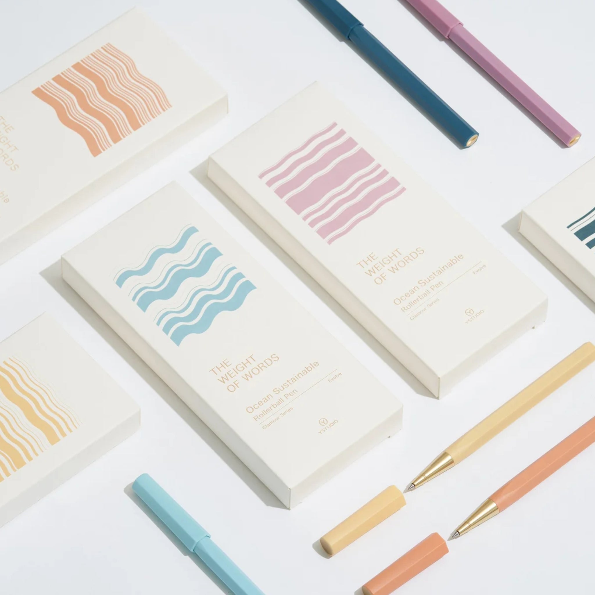 Stylo roller Glamour Evolve – Océan durable – Indigo marin de YStudio