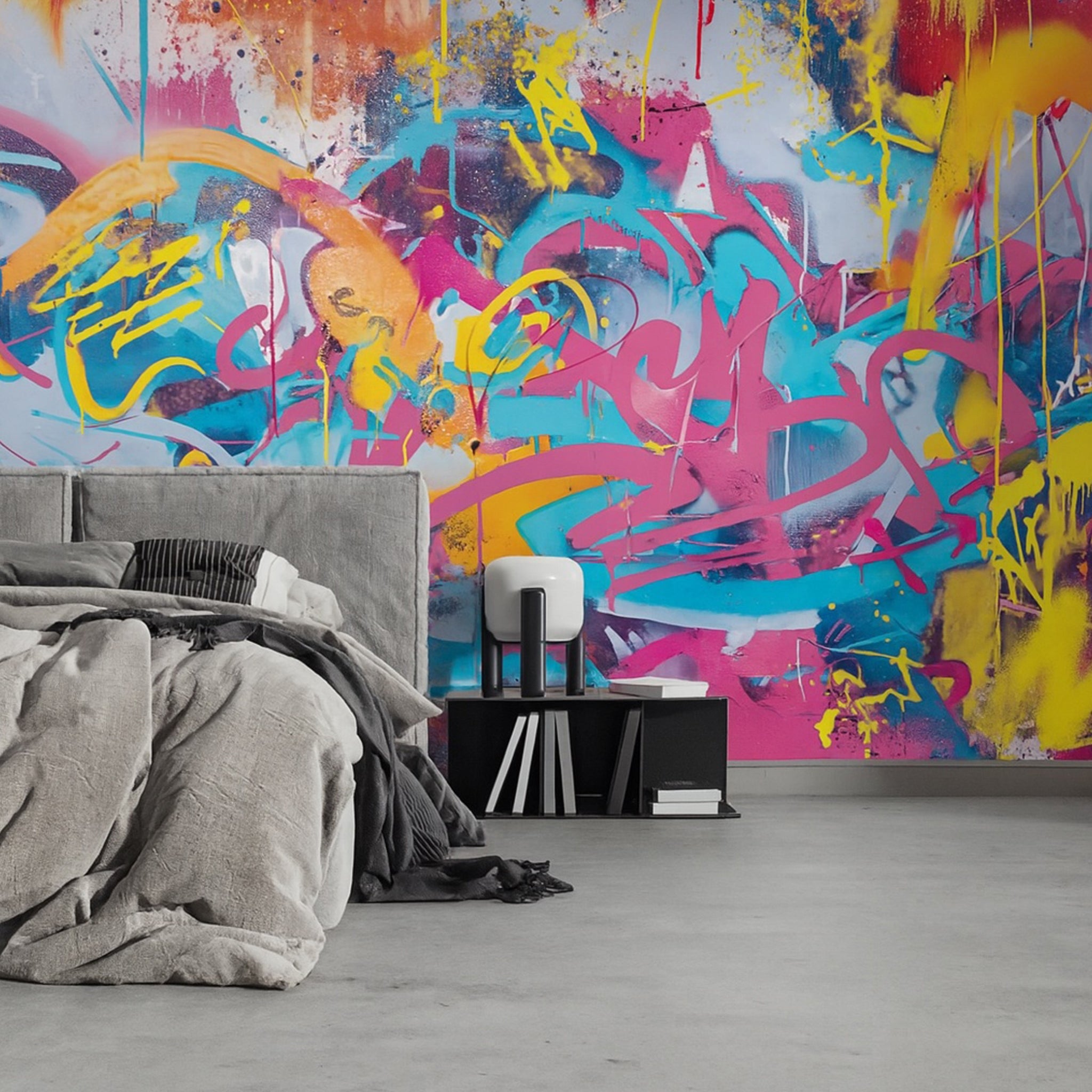Papier peint Graffiti multicolore de Nomad Design