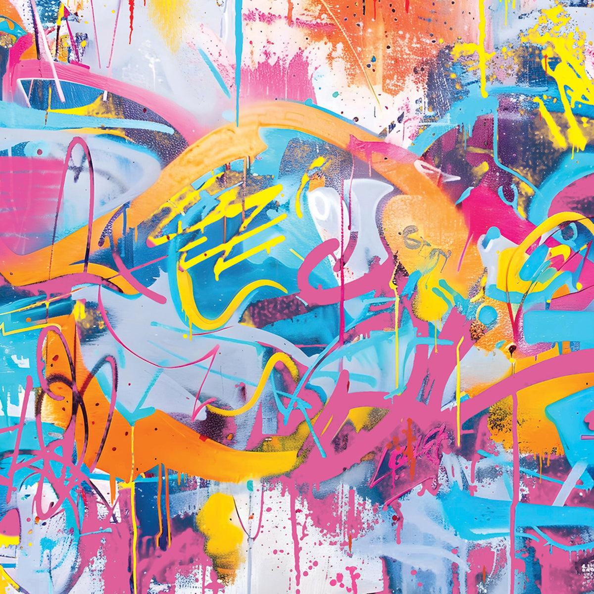 Papier peint Graffiti multicolore de Nomad Design