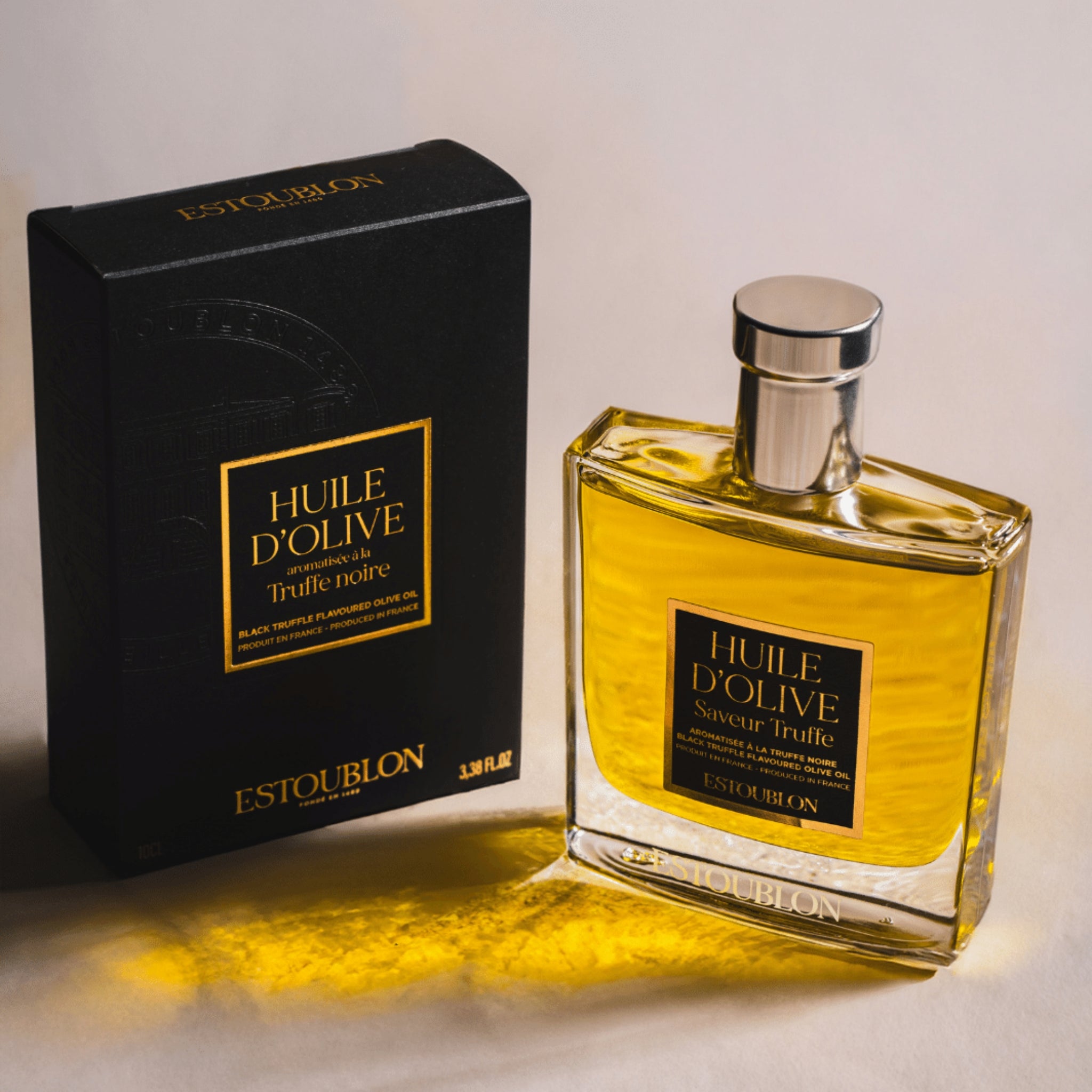 Huile d’olive arôme truffe noir spray couture de Estoublon