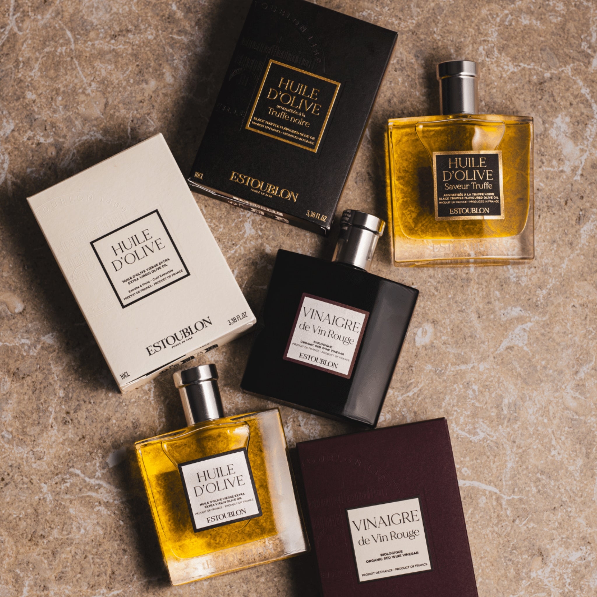 Huile d’olive arôme truffe noir spray couture de Estoublon