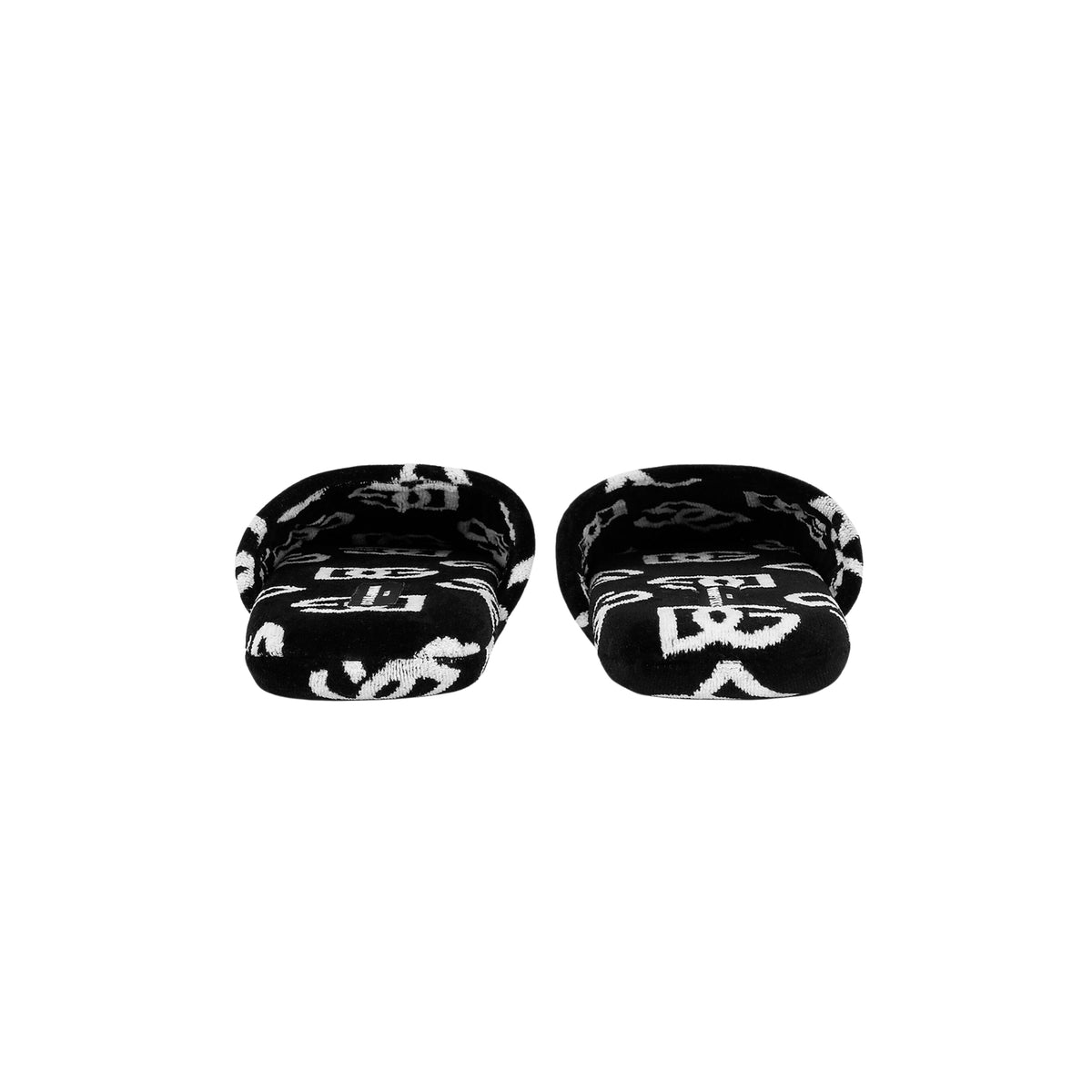 Chaussons en coton éponge jacquard DG Logo de Dolce & Gabbana