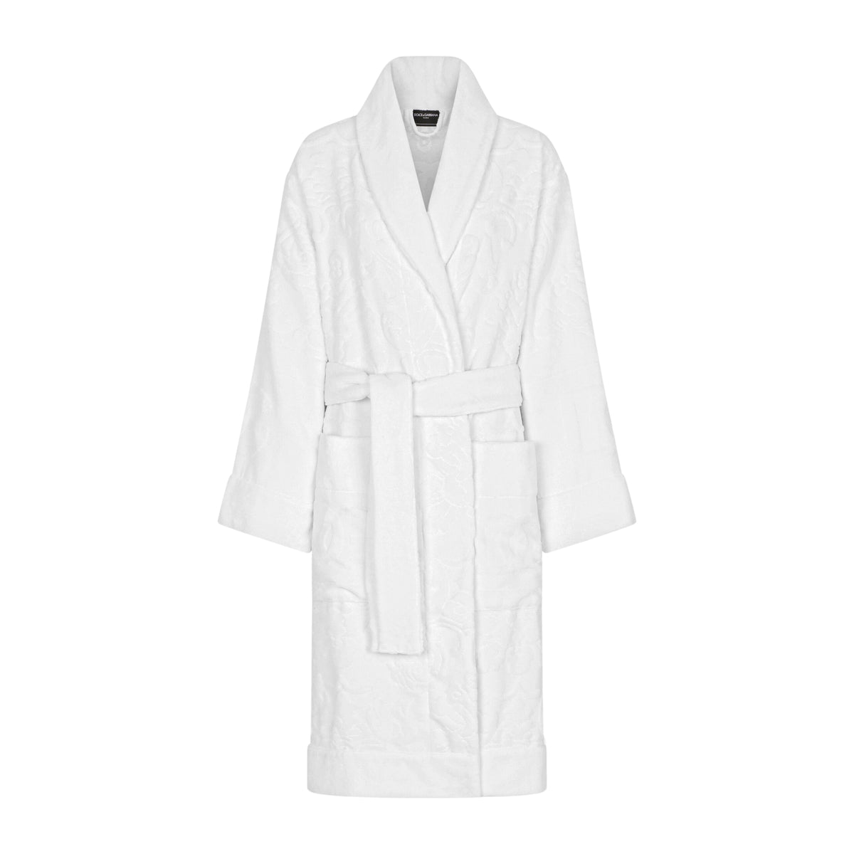 Peignoir en coton éponge jacquard de Dolce & Gabbana 
