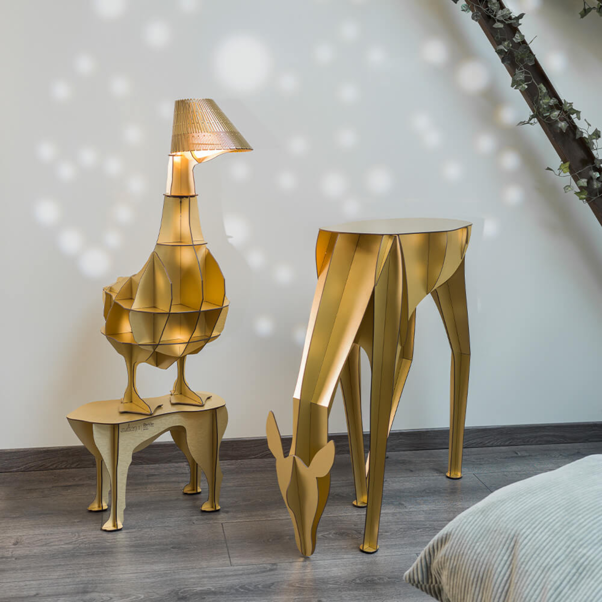 Lampe Junon Gold de Ibride | Maison Territo