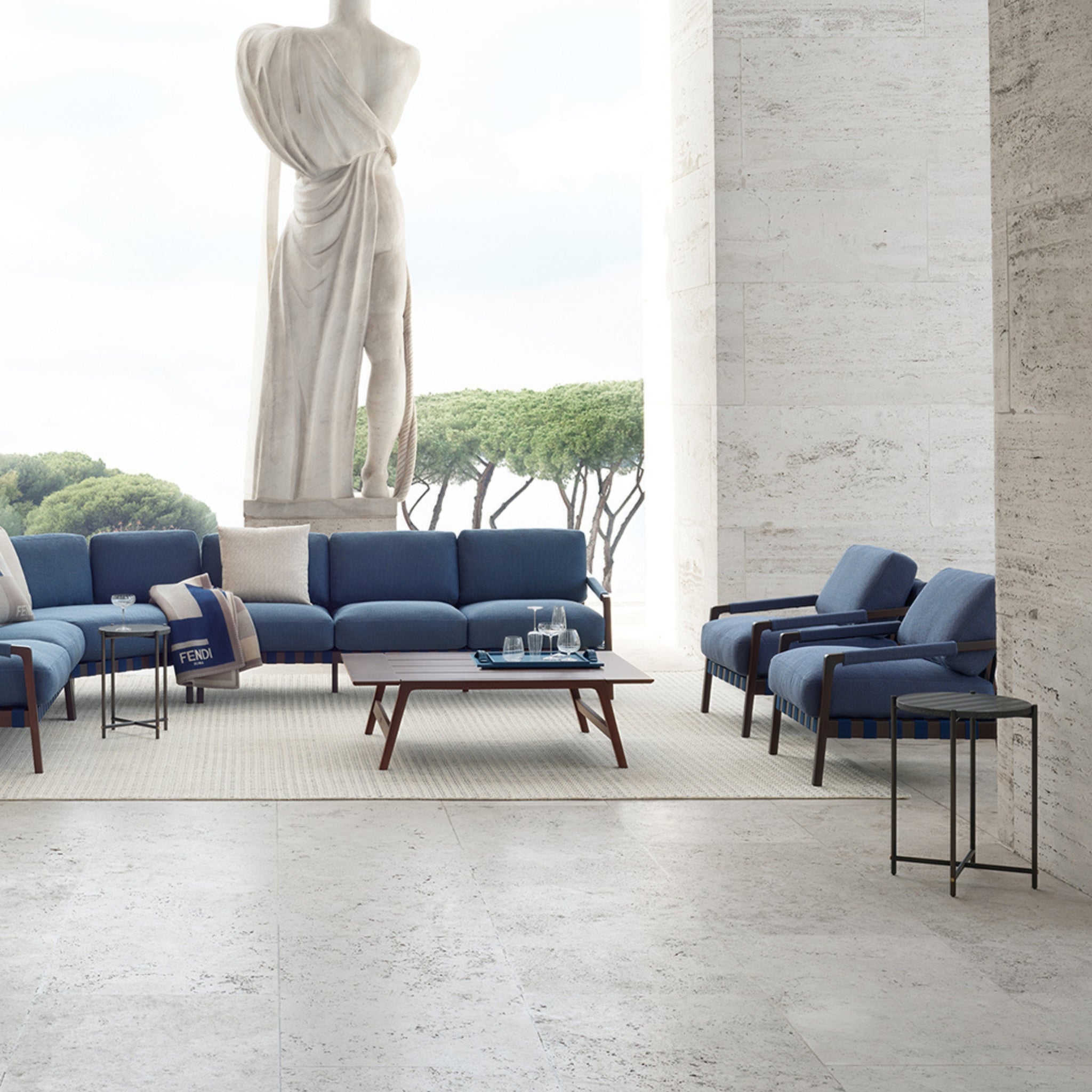 Table basse extérieure Kathy de Fendi Casa