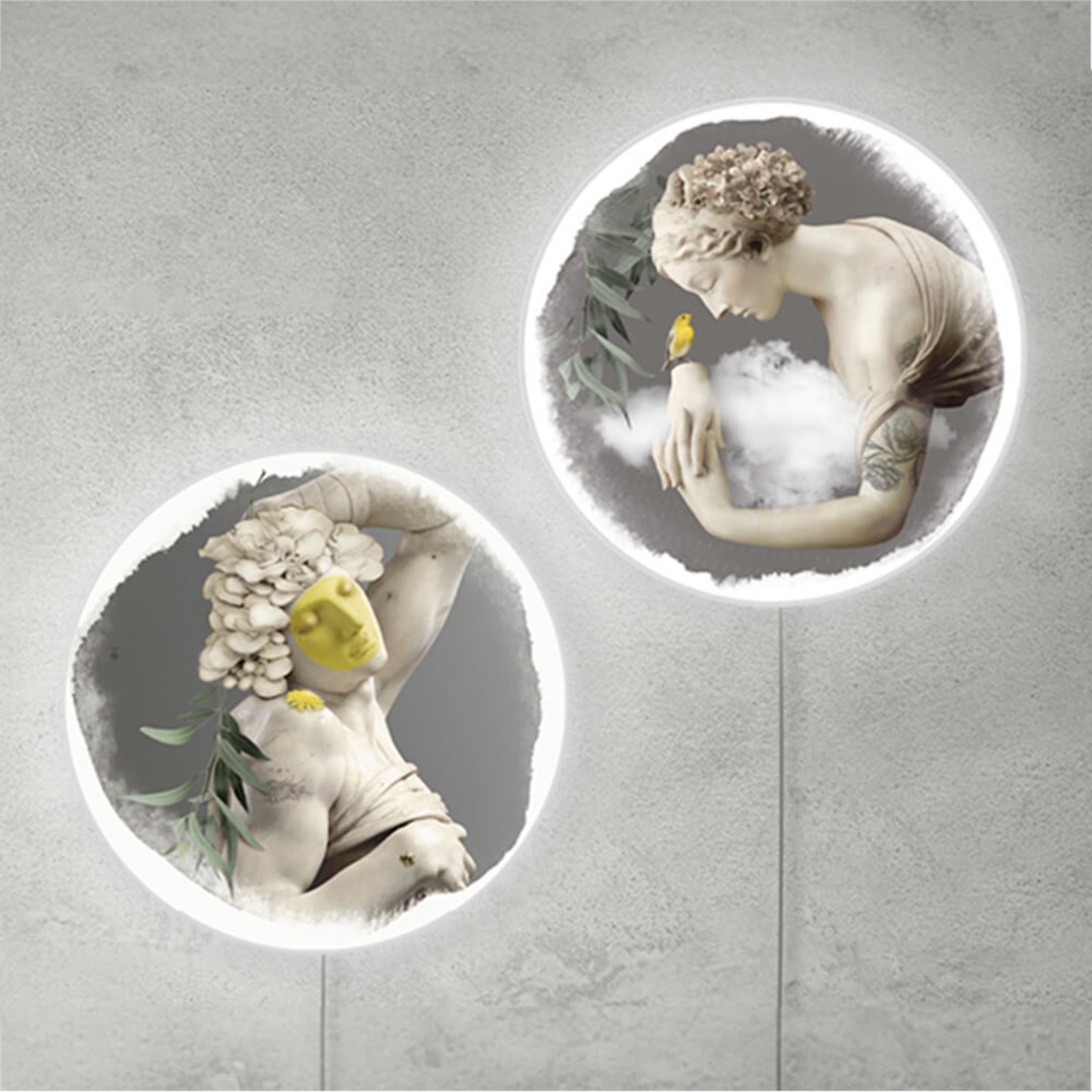La Divina Light Tableau lumineux de Ibride | Maison Territo