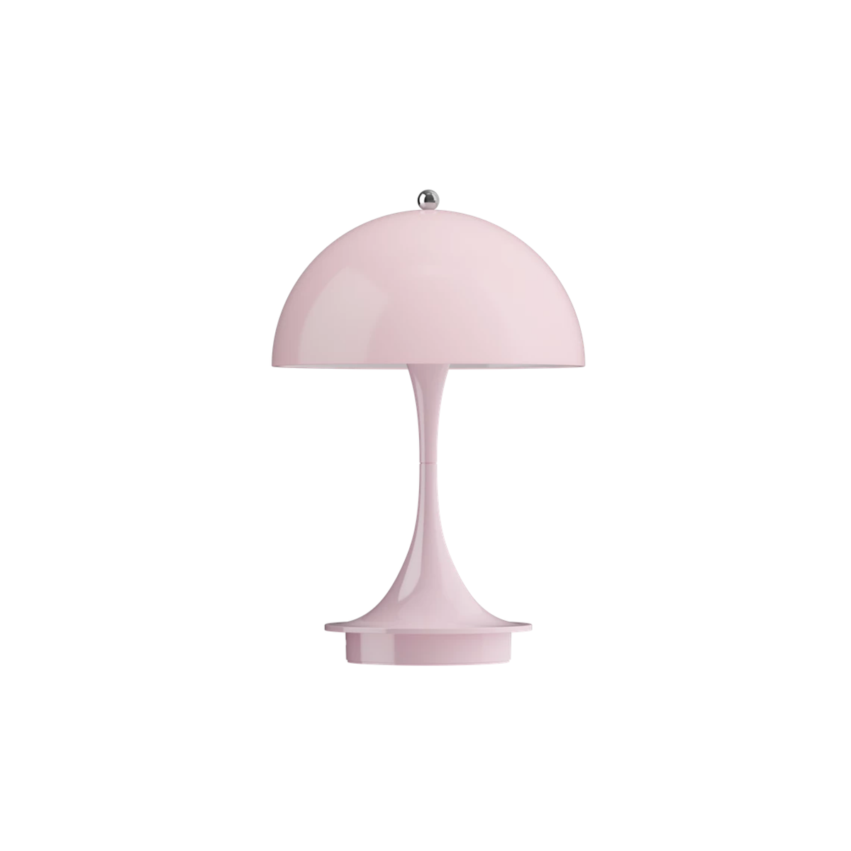 Lampe de table opal pale rose Panthella 160 de Louis Poulsen