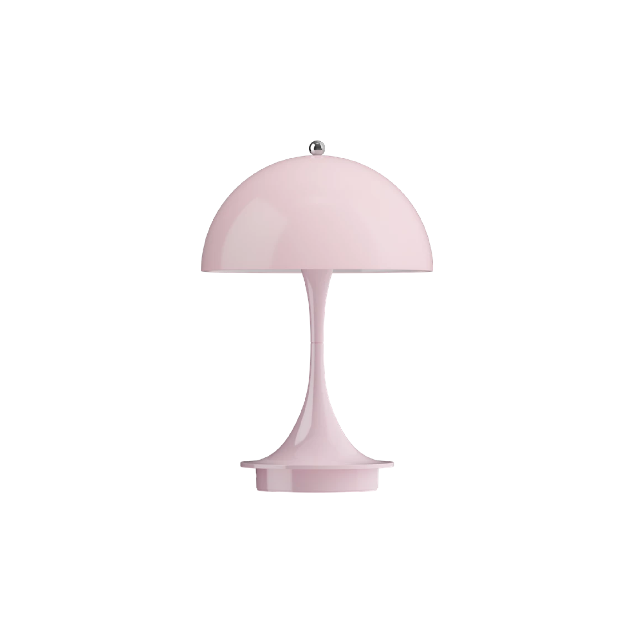 Lampe de table opal pale rose Panthella 160 de Louis Poulsen