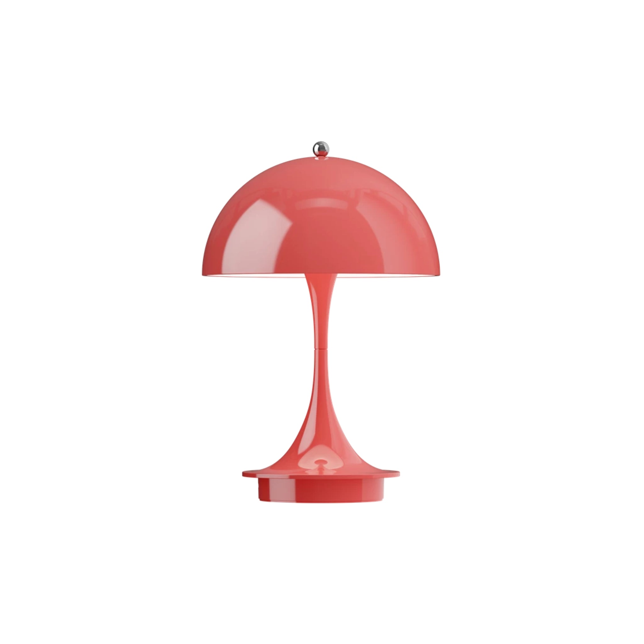 Lampe de table opaque coral Panthella 160 de Louis Poulsen