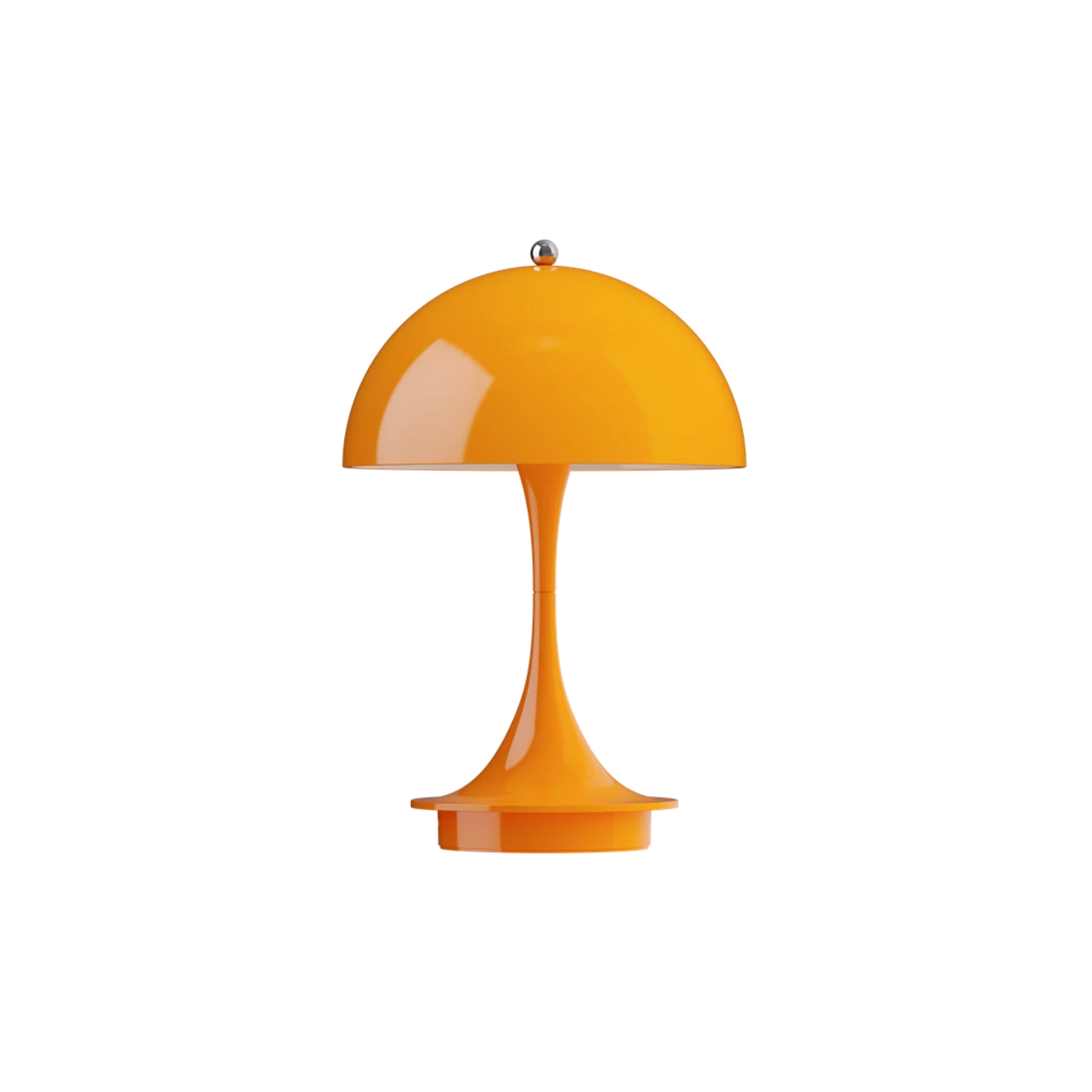 Lampe de table opaque orange Panthella 160 de Louis Poulsen