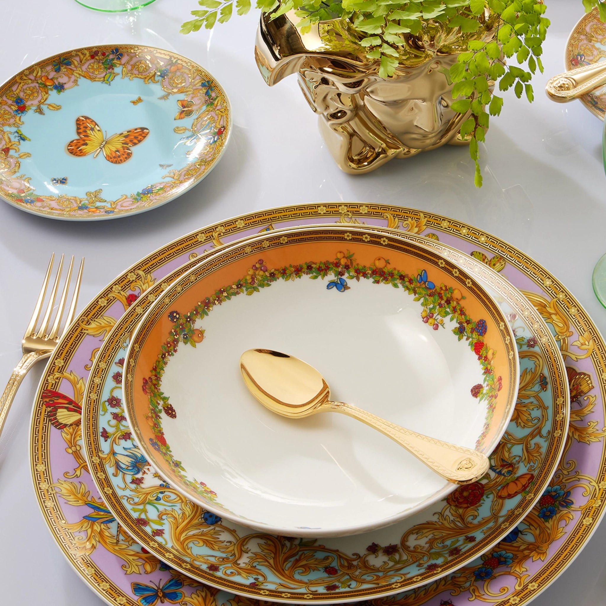 Assiette creuse Le Jardin de Versace Home