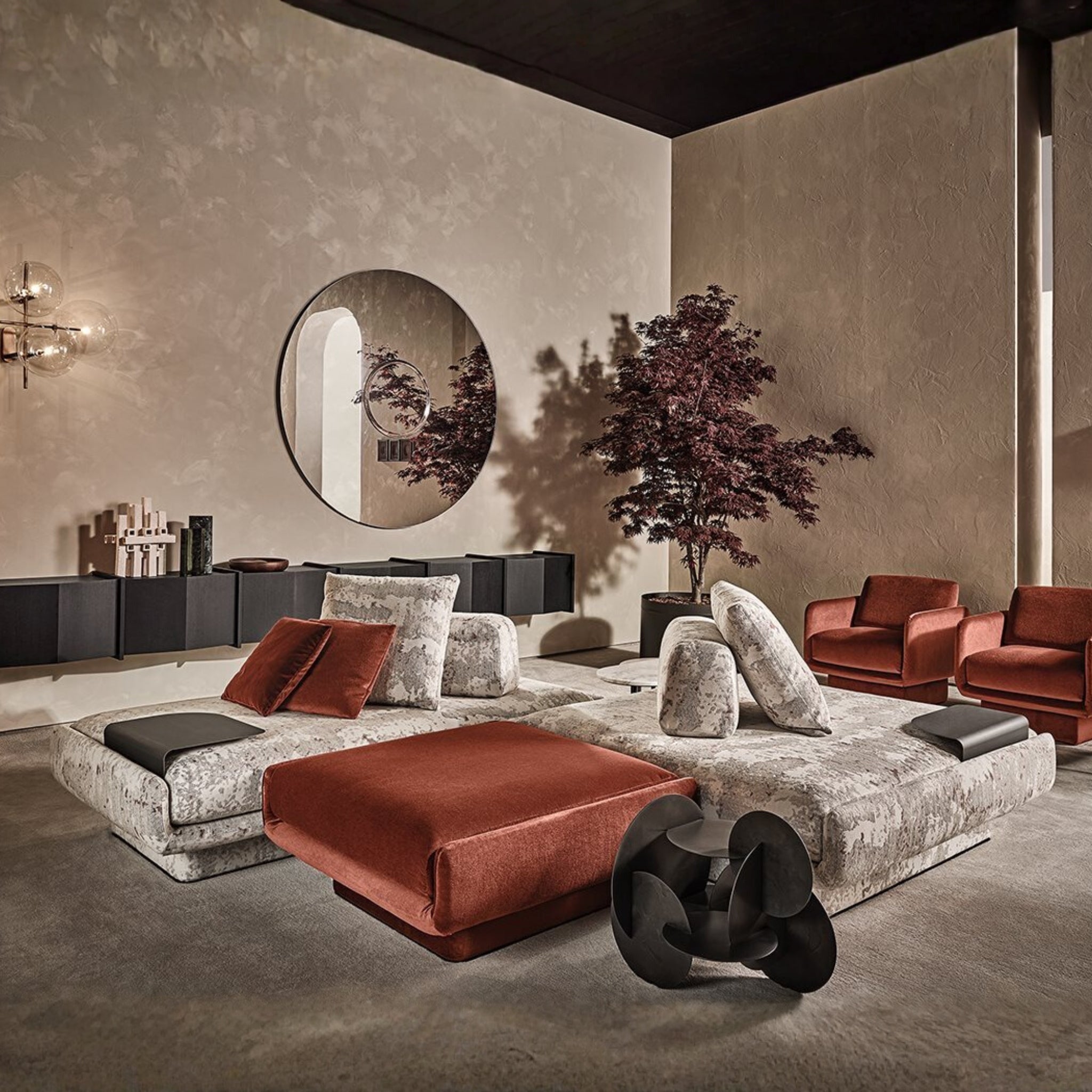 Canapé modulaire Lilas Mosaïque de Gallotti&Radice