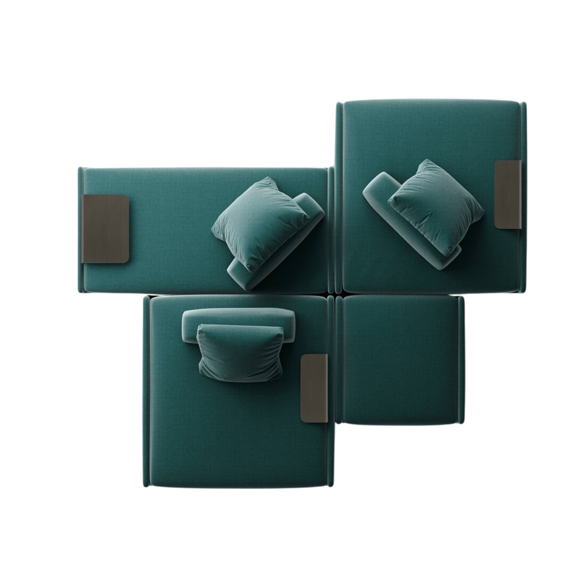 Canapé modulaire Lilas Mosaïque de Gallotti&Radice