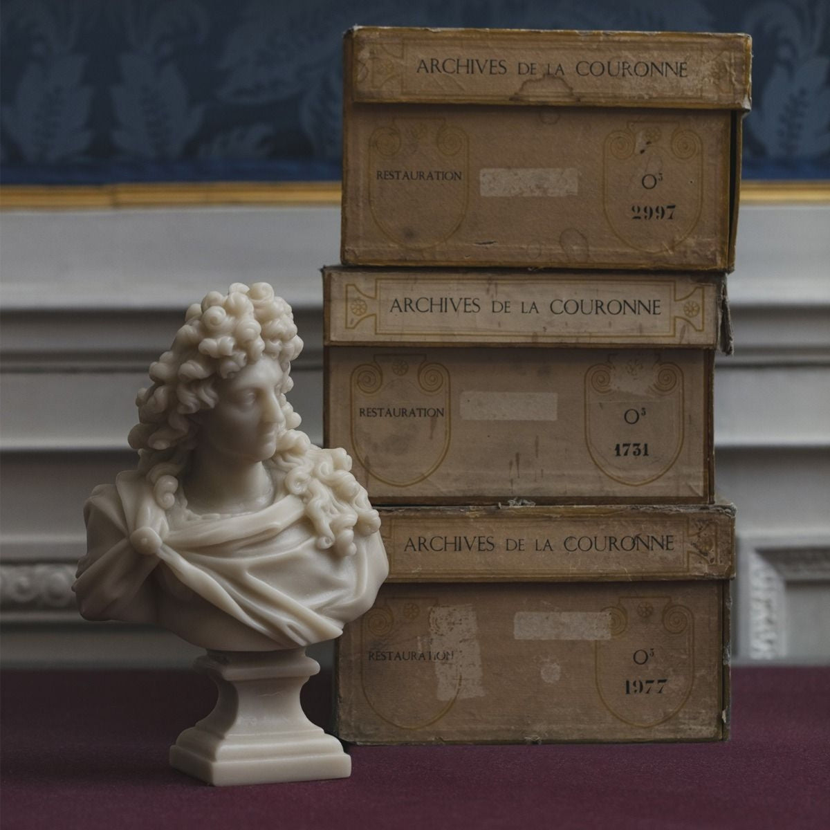 Bougie Louis XIV beige de Trudon - Maison Territo