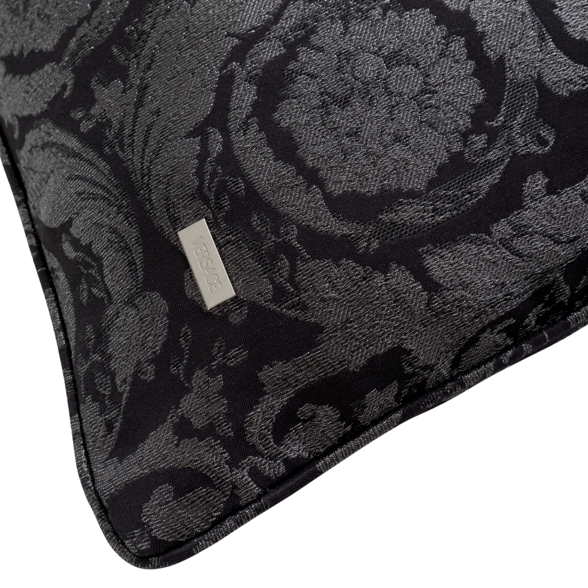 Coussin Barocco metal noir de Versace Home