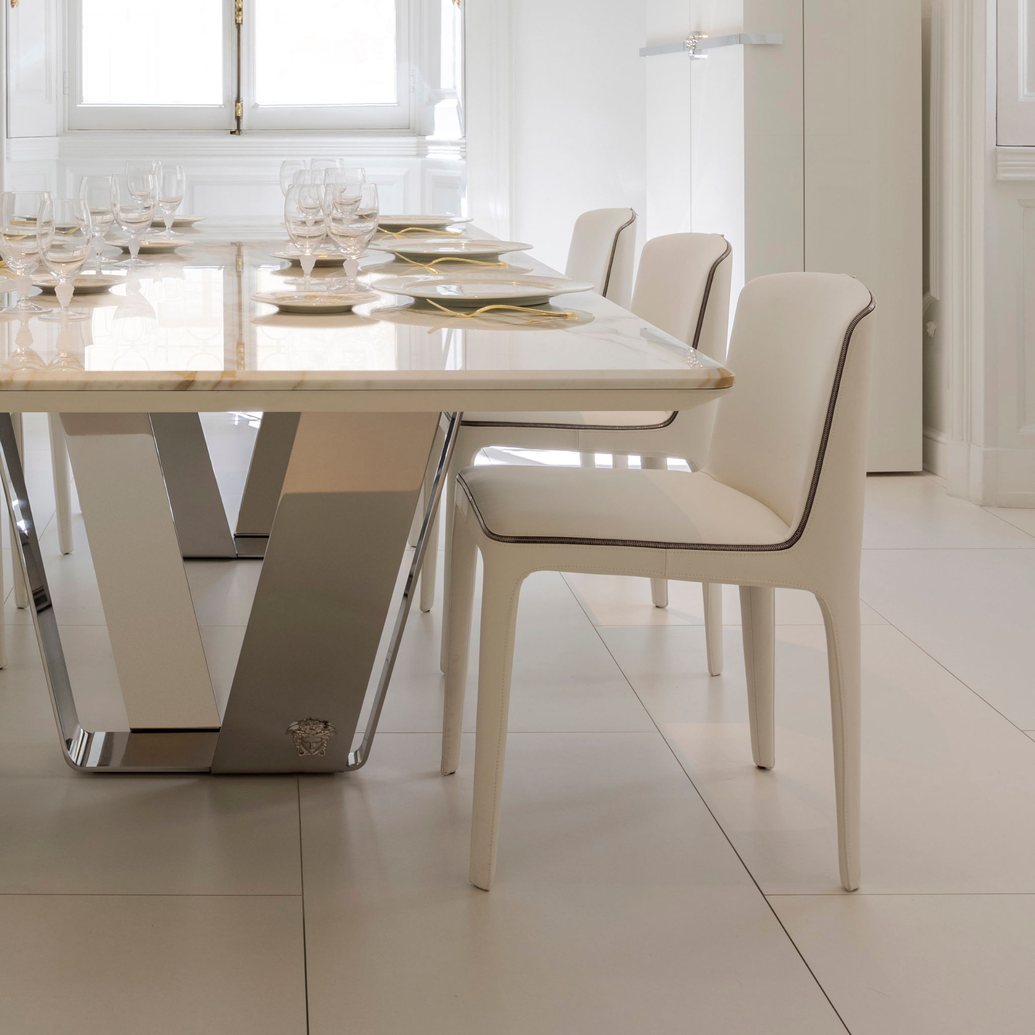 Chaise de salle à manger Medusa Trono de versace home