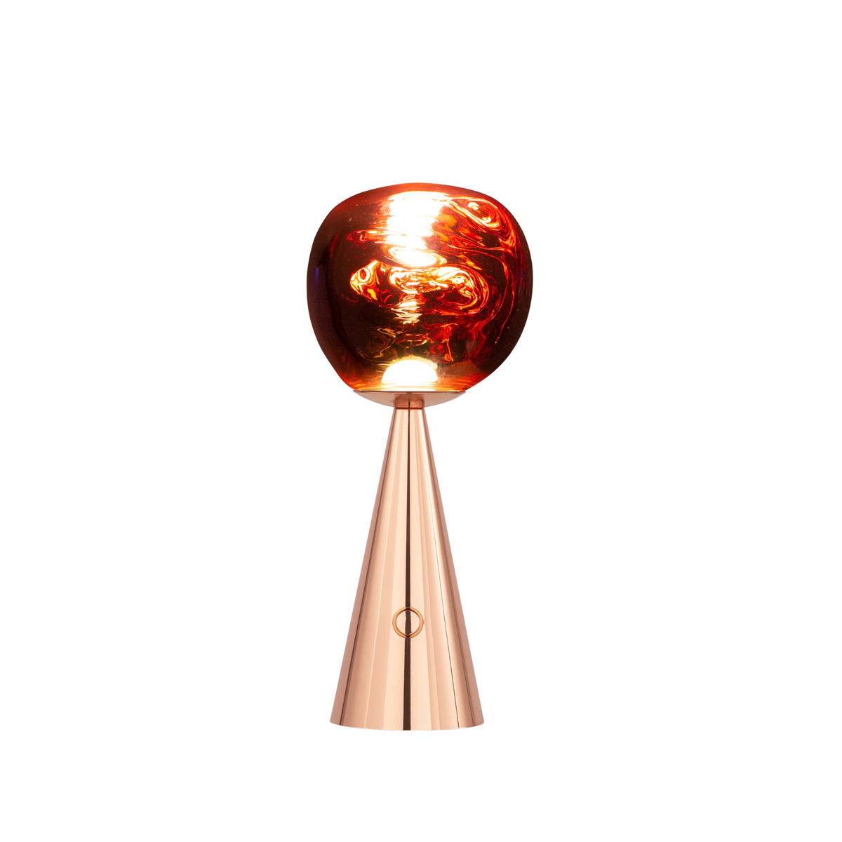 Lampe portable Melt Copper – LED rechargeable design | Maison Territo