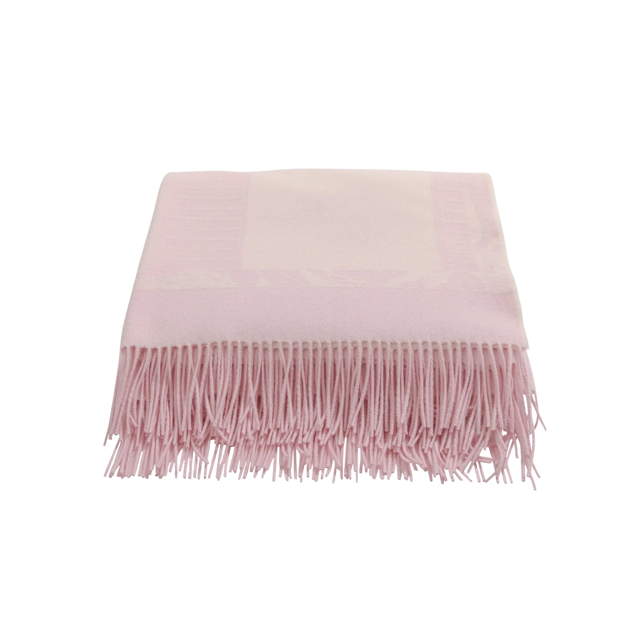 Plaid N°12 jacquard rose/blanc de Versace Home
