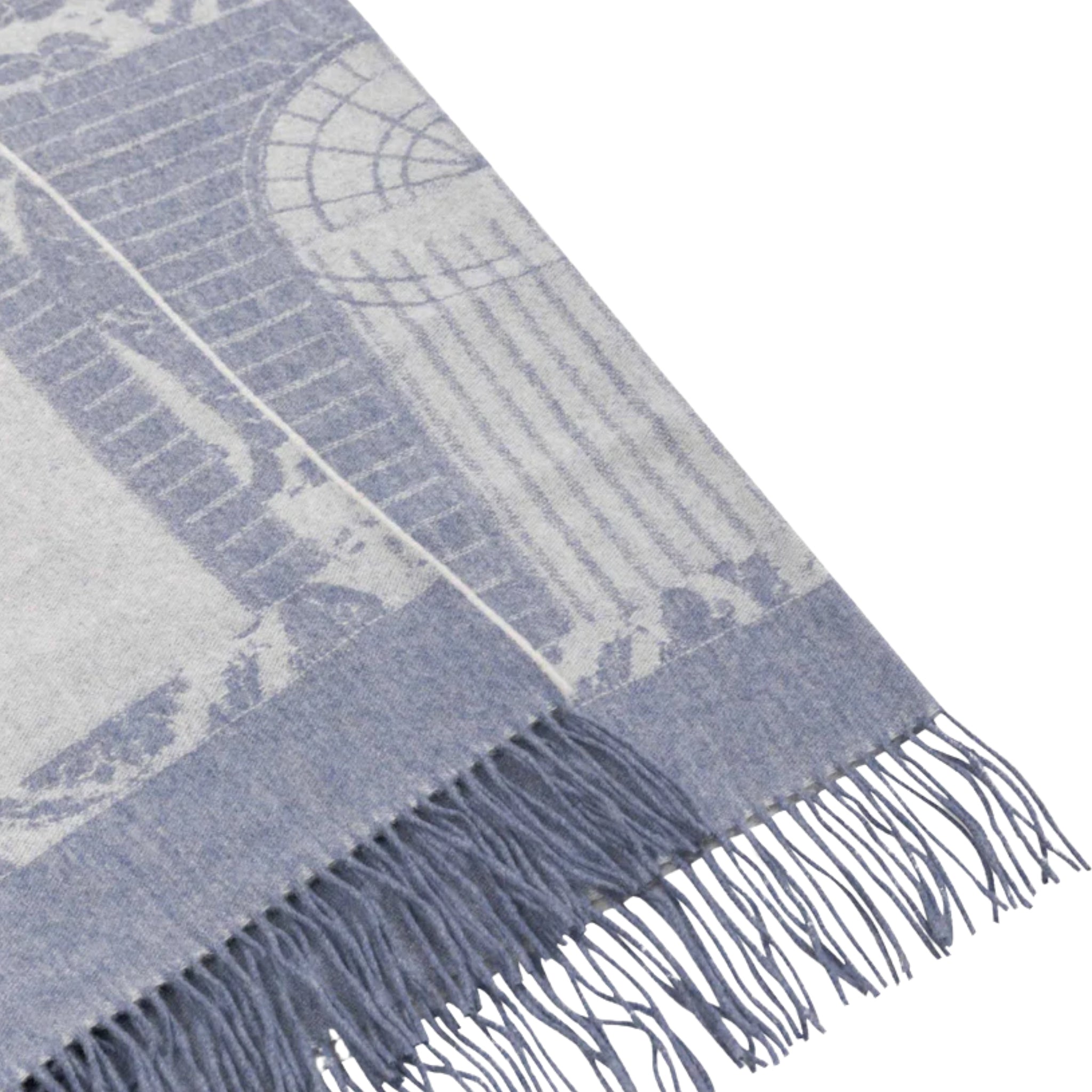 Plaid N°12 jacquard lavande/blanc de Versace Home