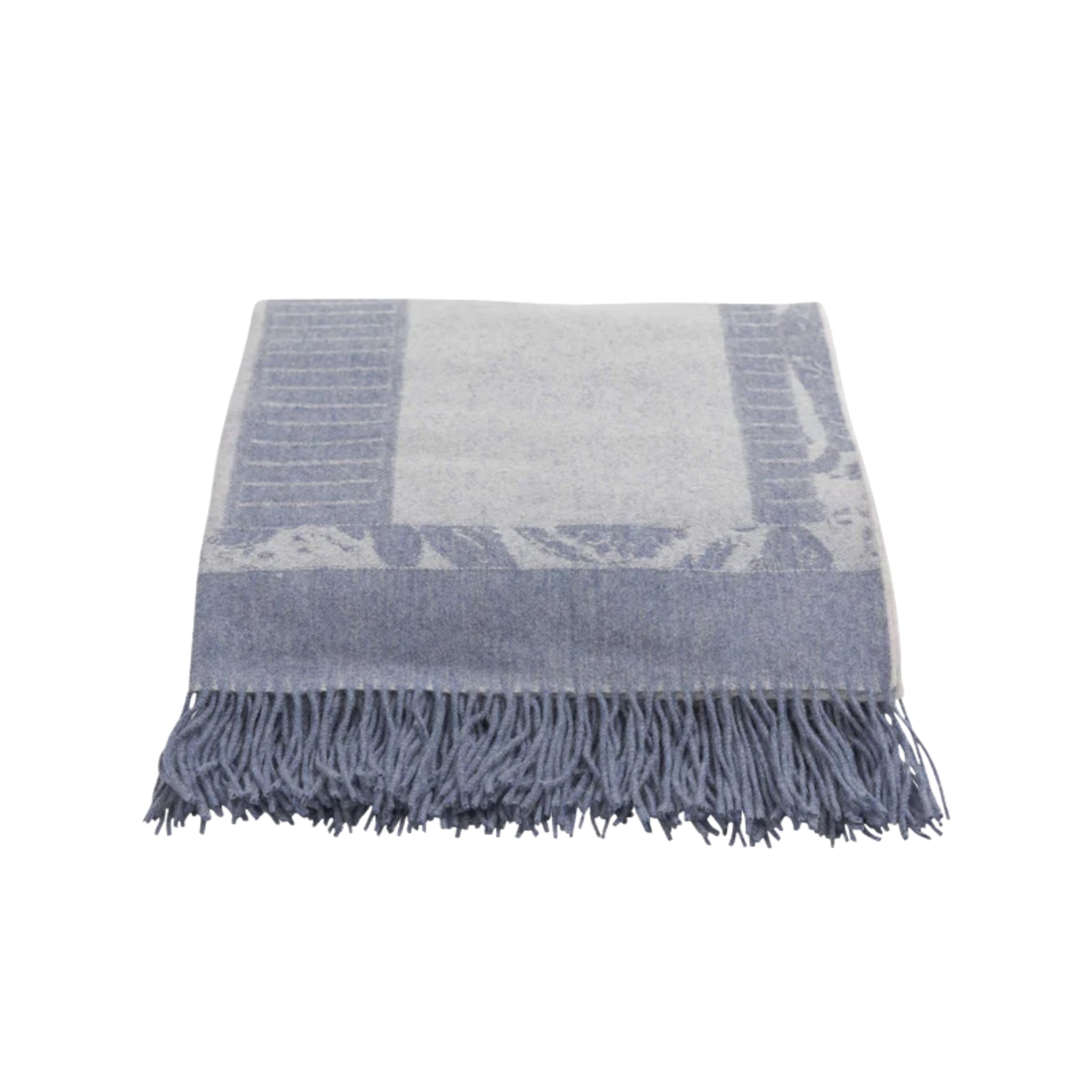 Plaid N°12 jacquard lavande/blanc de Versace Home