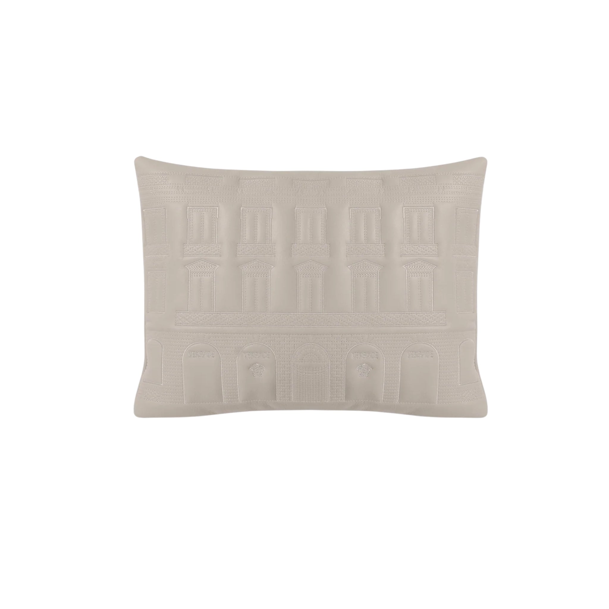 Coussin N°12 cuir gris pâle de Versace Home