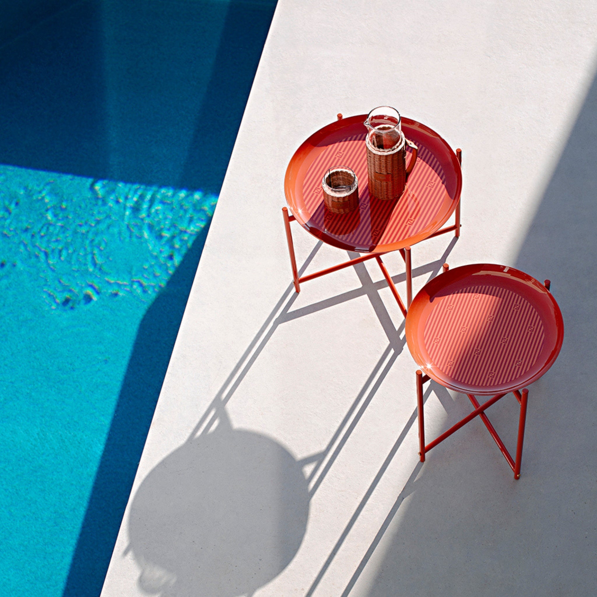 Table d’appoint extérieure Oblò de Fendi Casa