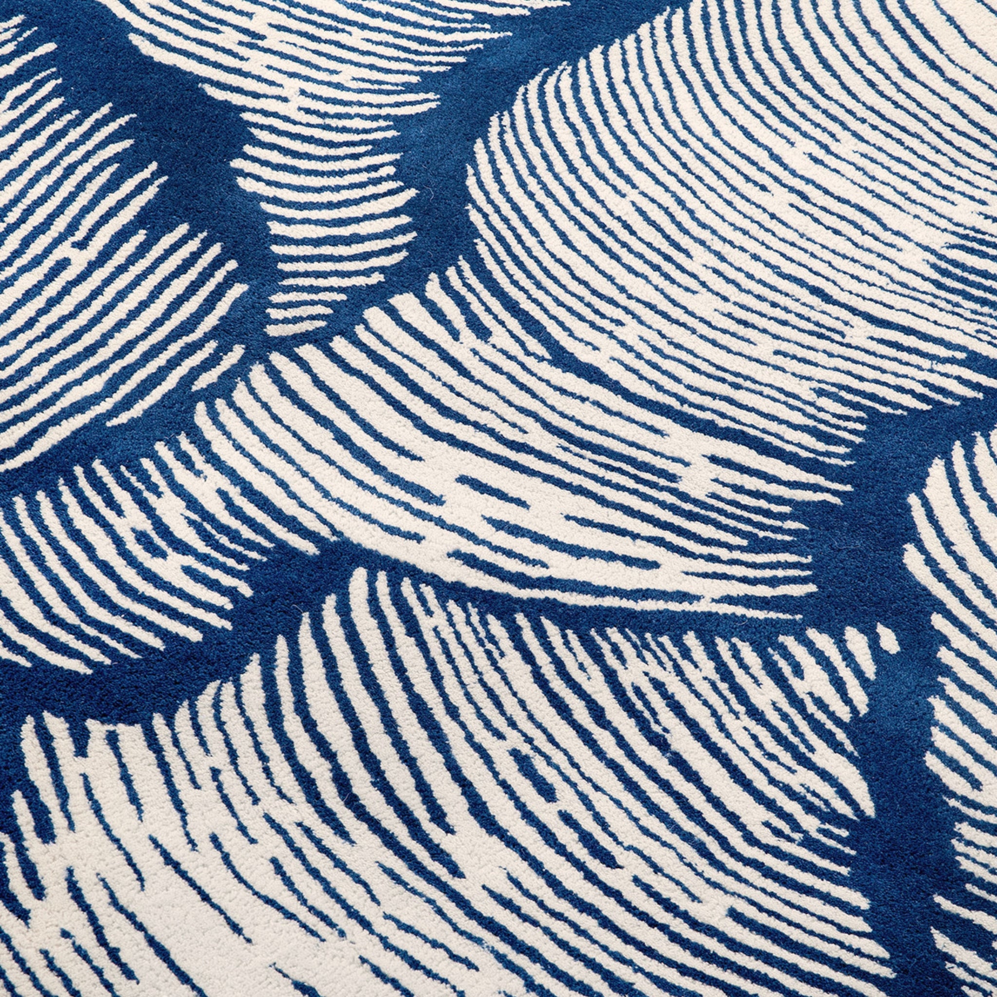 Tapis Oceano Round Blue par Mohebban Milano