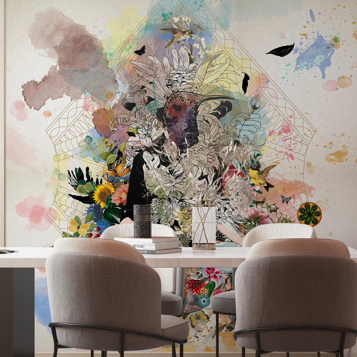 Papier peint Oiseau de Jour de Nomad Design | Maison Territo