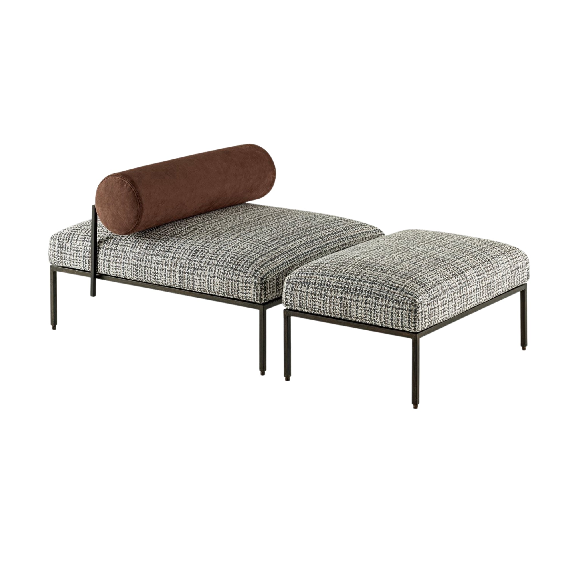 Oly Bench and Pouffe by Gallotti&Radice