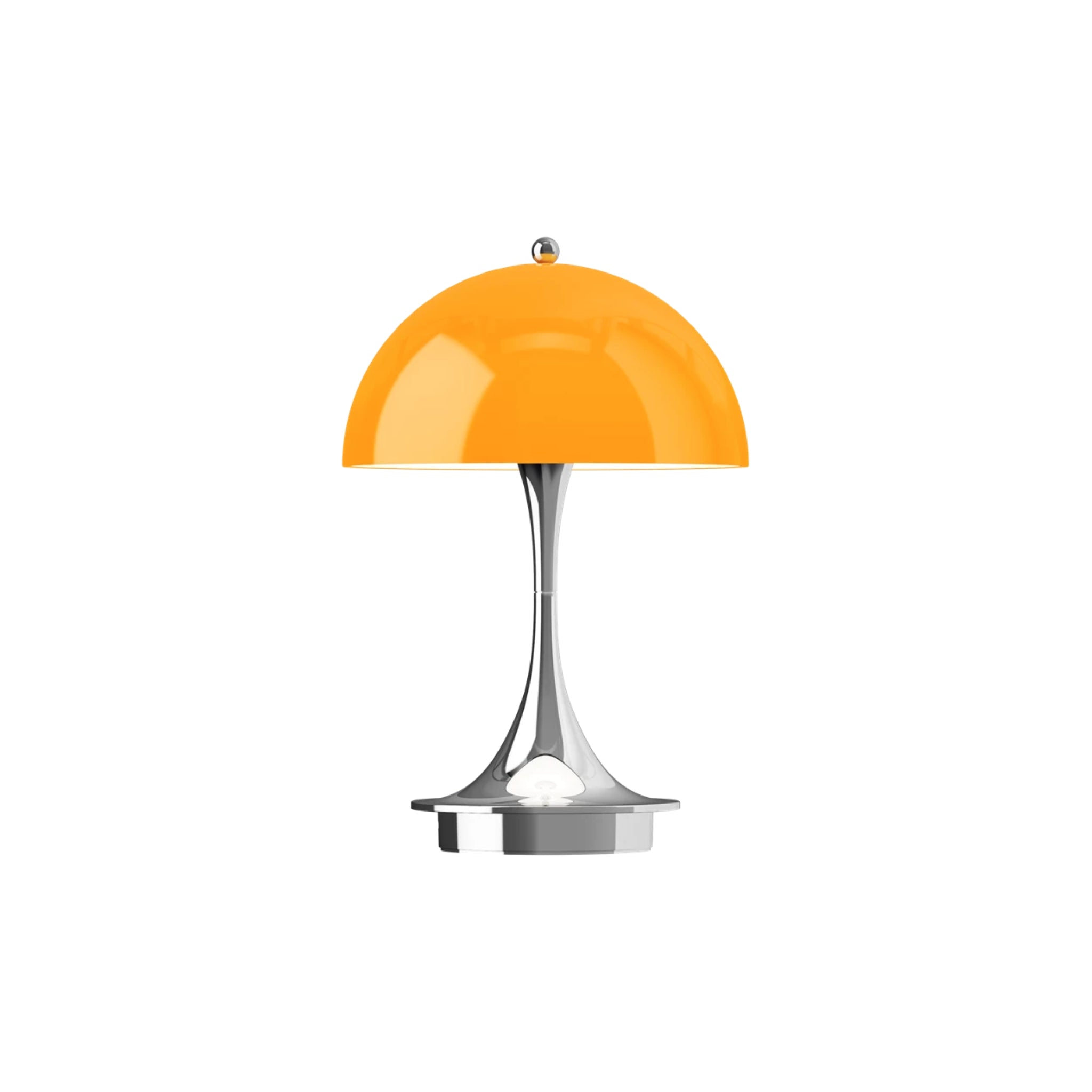 Opaque orange Panthella 160 lamp by Louis Poulsen | Maison Territo