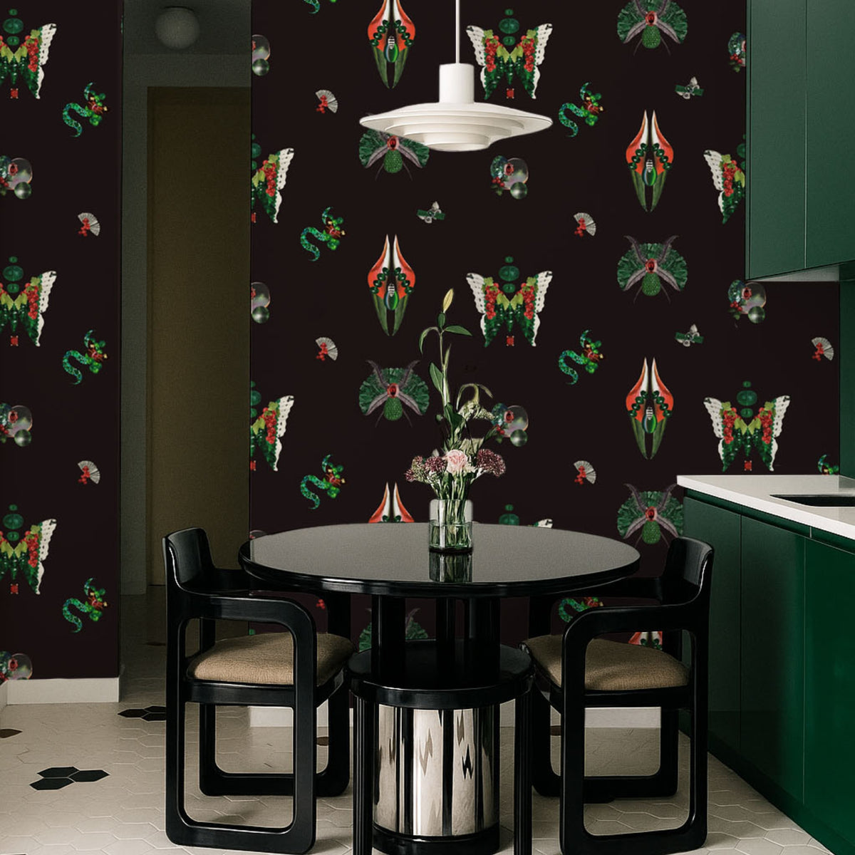 Papier peint Jewelry Bugs Onyx de Mavoix