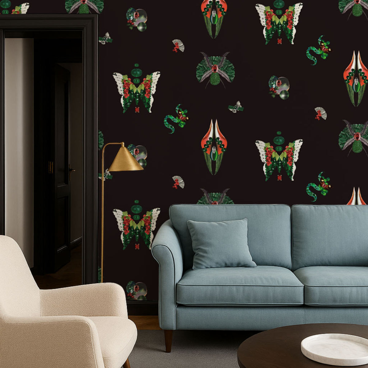 Papier peint Jewelry Bugs Onyx de Mavoix