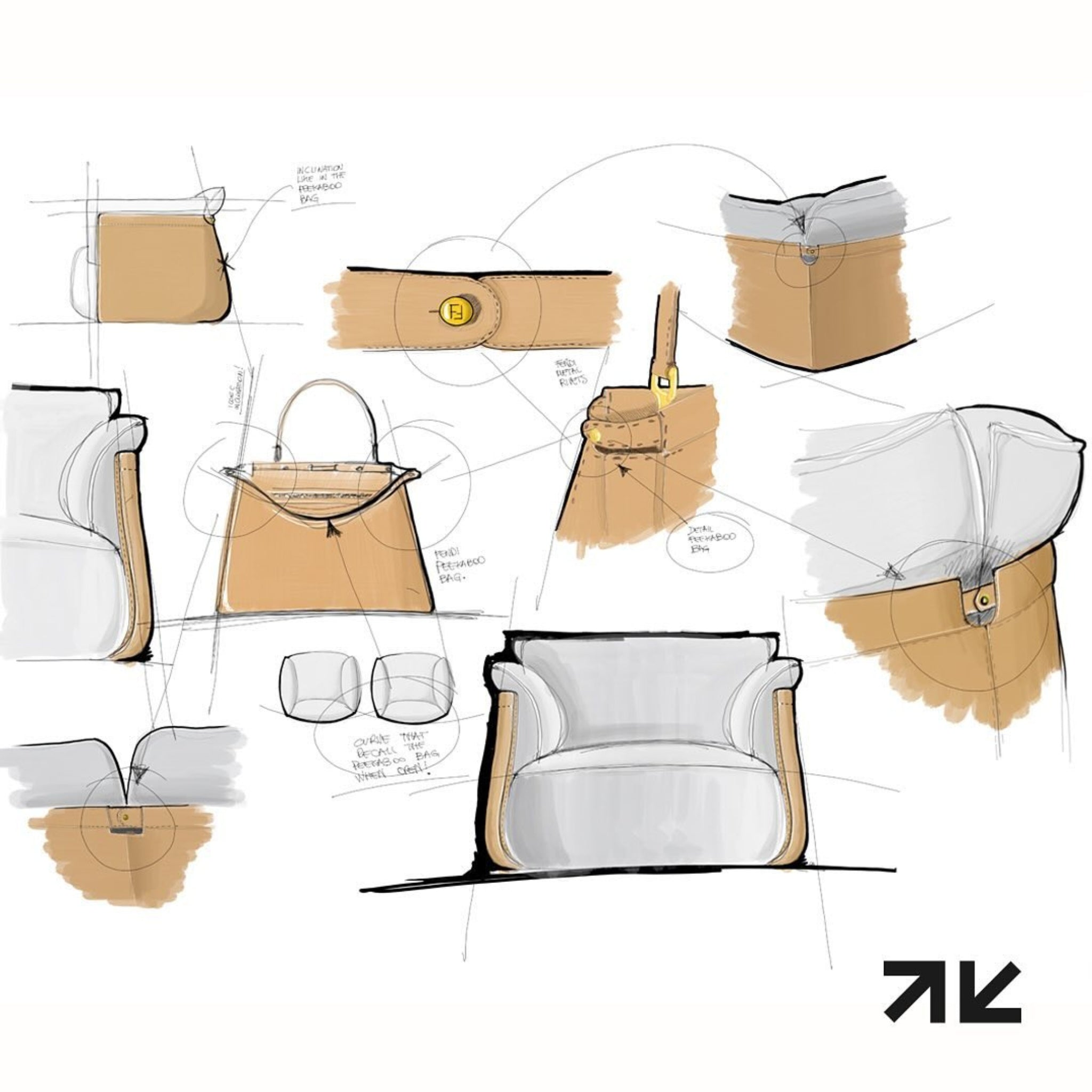 Fauteuil Peekasit de Fendi Casa