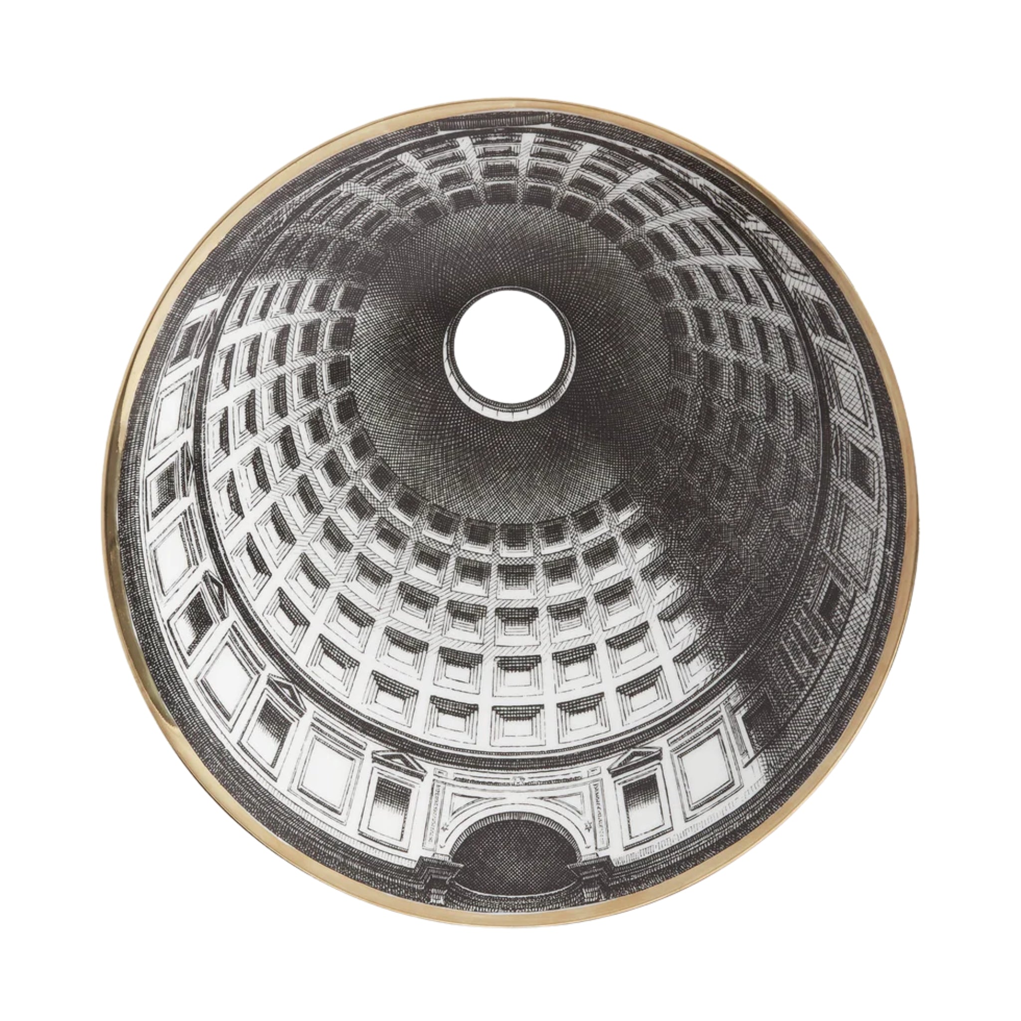 Assiette Cupola Pantheon (Roma) de Fornasetti