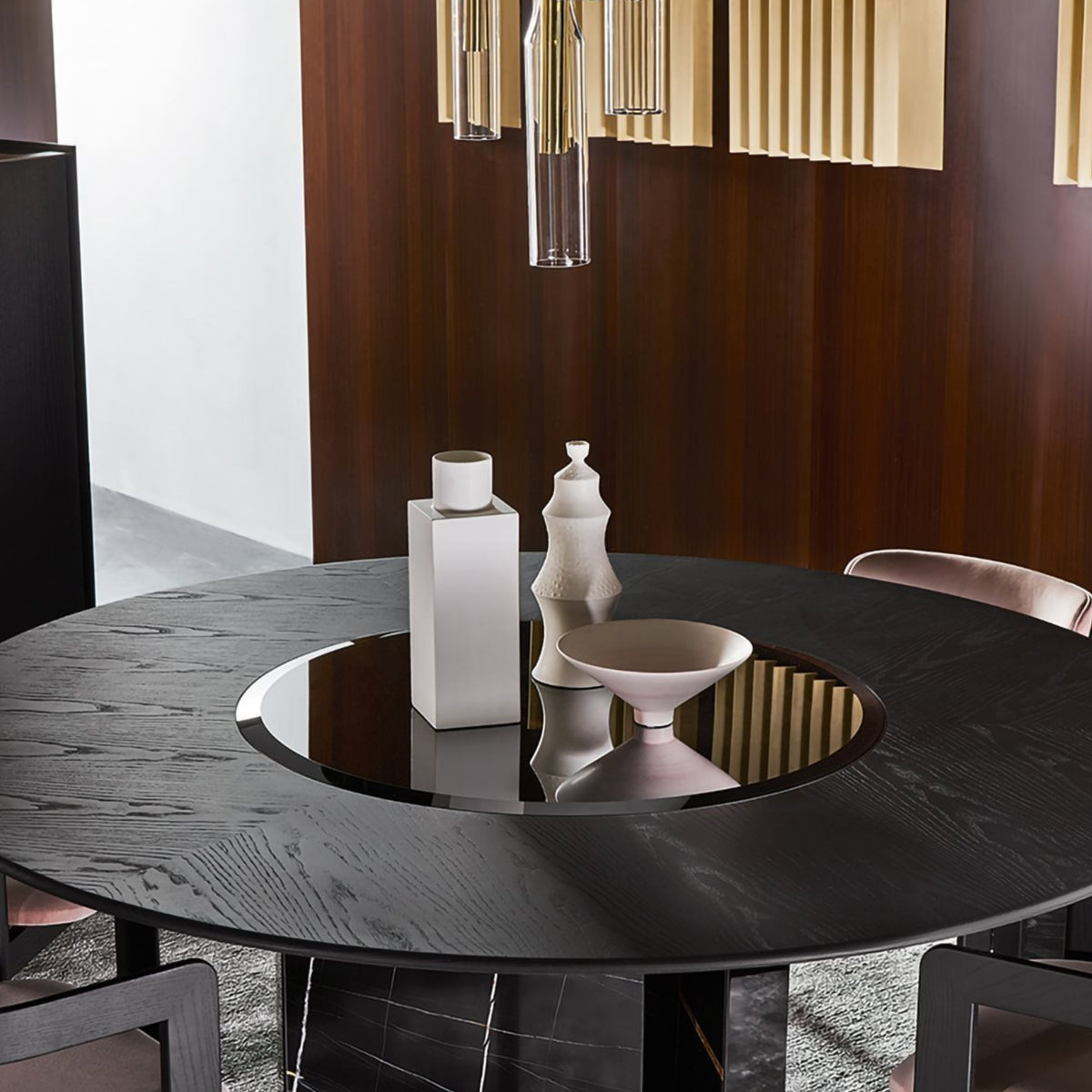Table Platium Round par Gallotti&Radice
