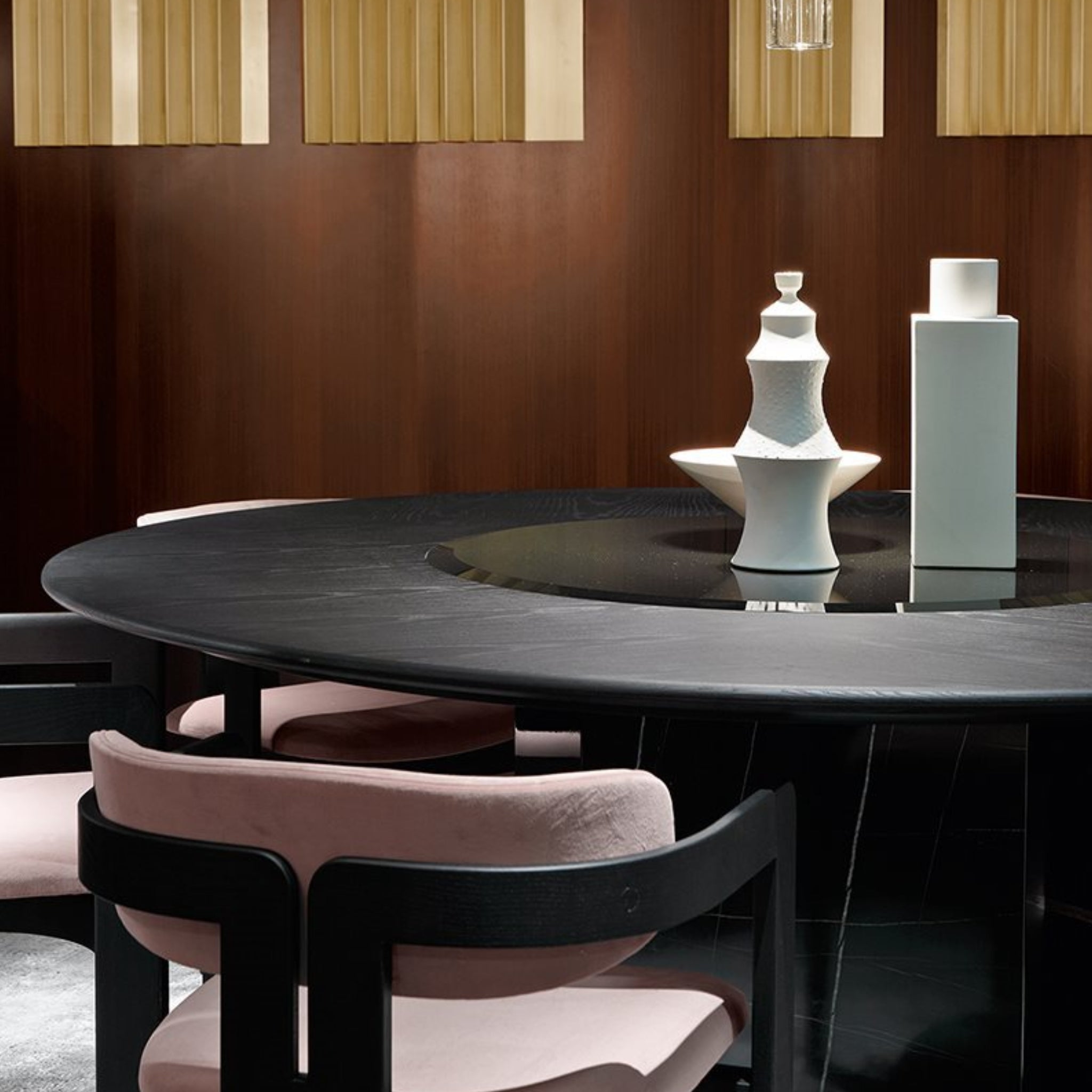 Table Platium Round par Gallotti&Radice