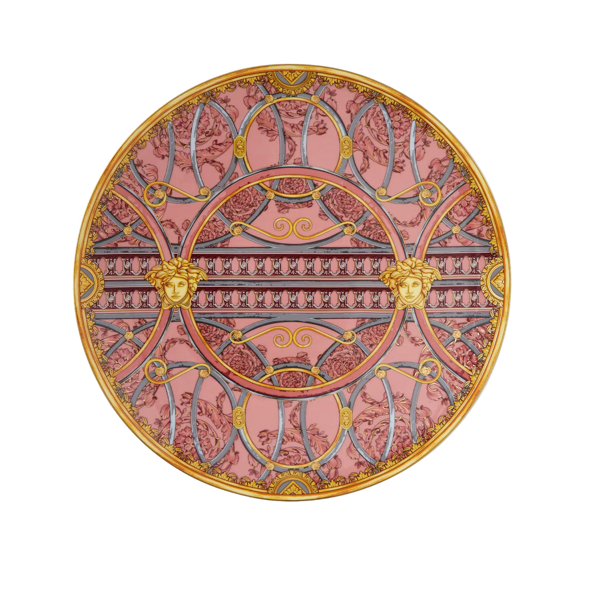 Assiette de service Scala del Palazzo Rosa de Versace Home
