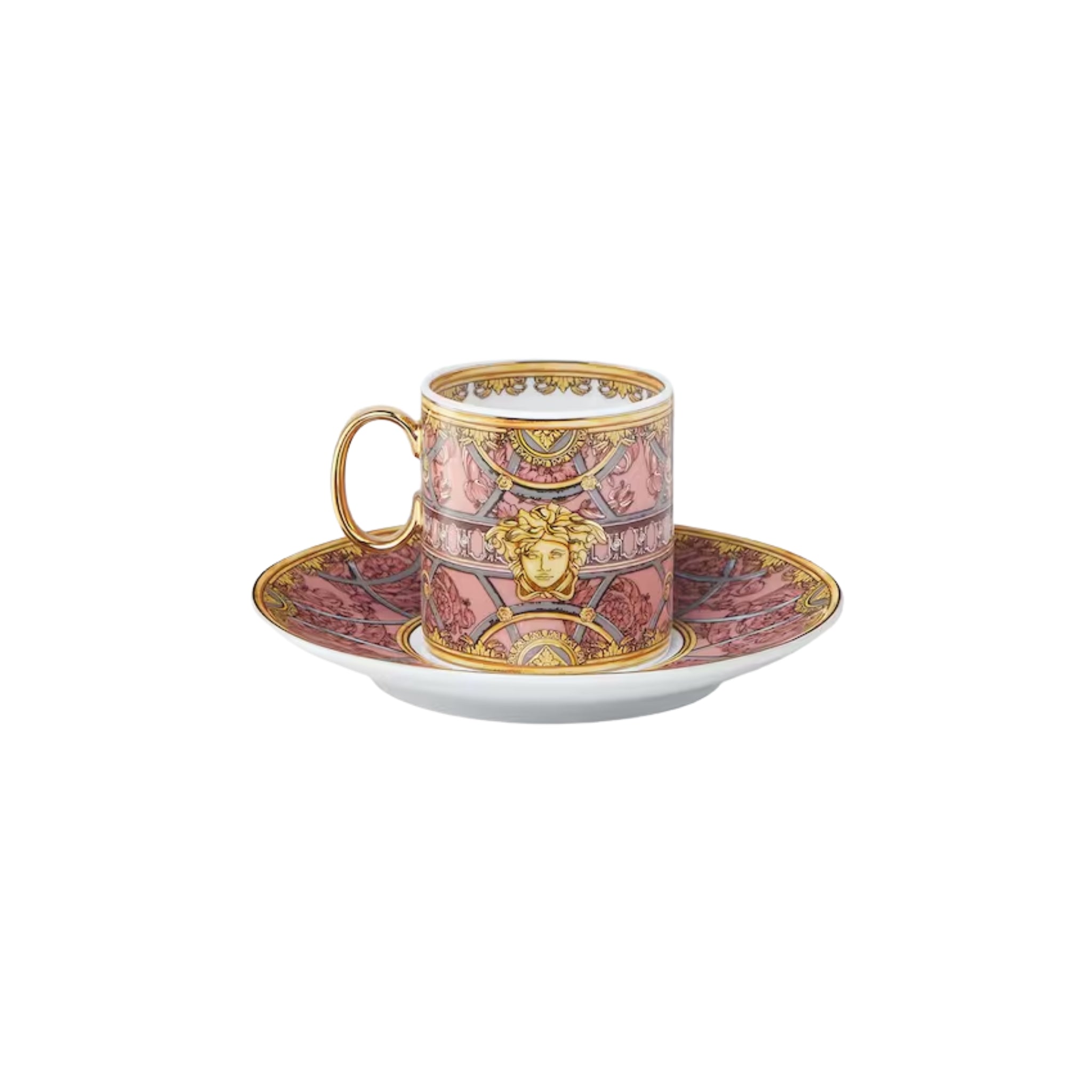 Set de tasse à espresso Scala del Palazzo Rosa de Versace Home