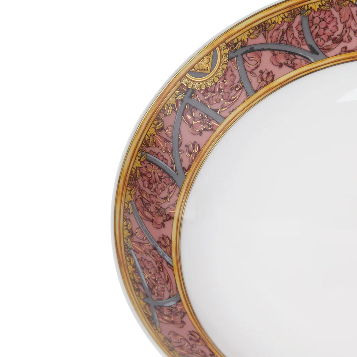 Assiette creuse Scala del Palazzo Rosa de Versace Home
