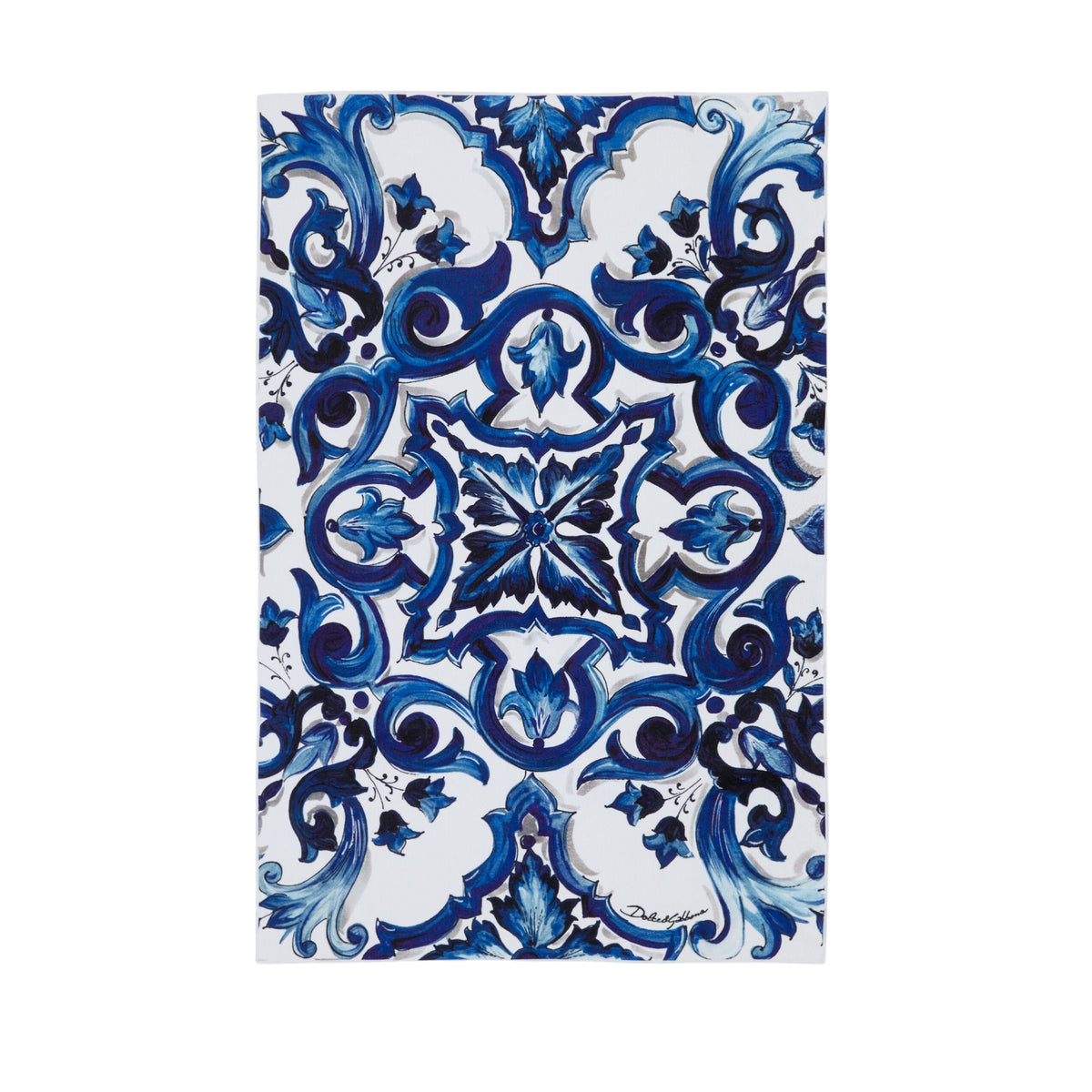 Serviette de bain en coton éponge Blu Mediterraneo Dolce & Gabbana Casa