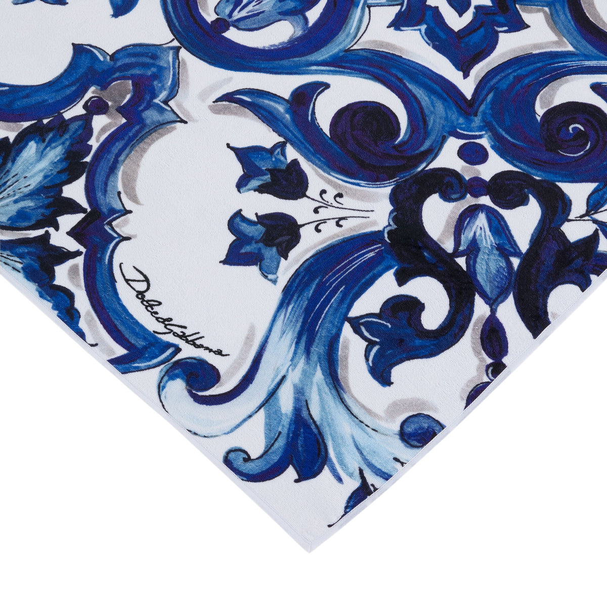 Serviette de bain en coton éponge Blu Mediterraneo Dolce & Gabbana Casa