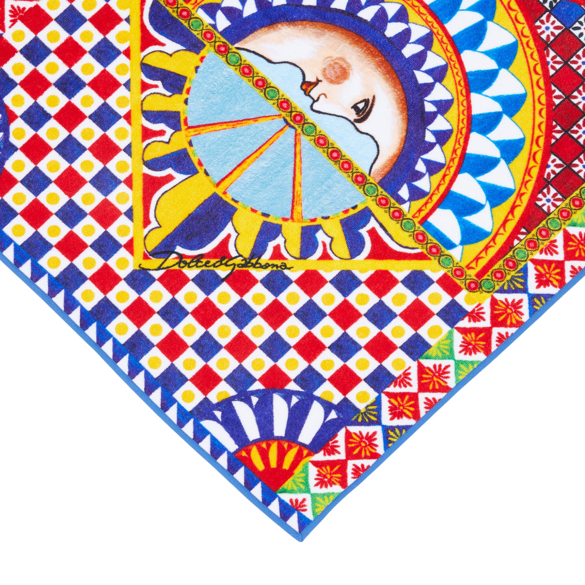 Serviette de main en coton éponge Carretto Siciliano de Dolce & Gabbana Casa