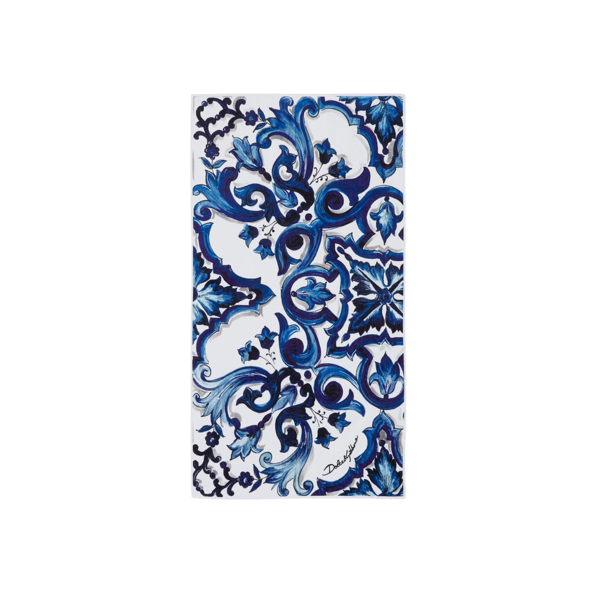 Serviette de main en coton éponge Blu Mediterraneo de Dolce & Gabbana Casa