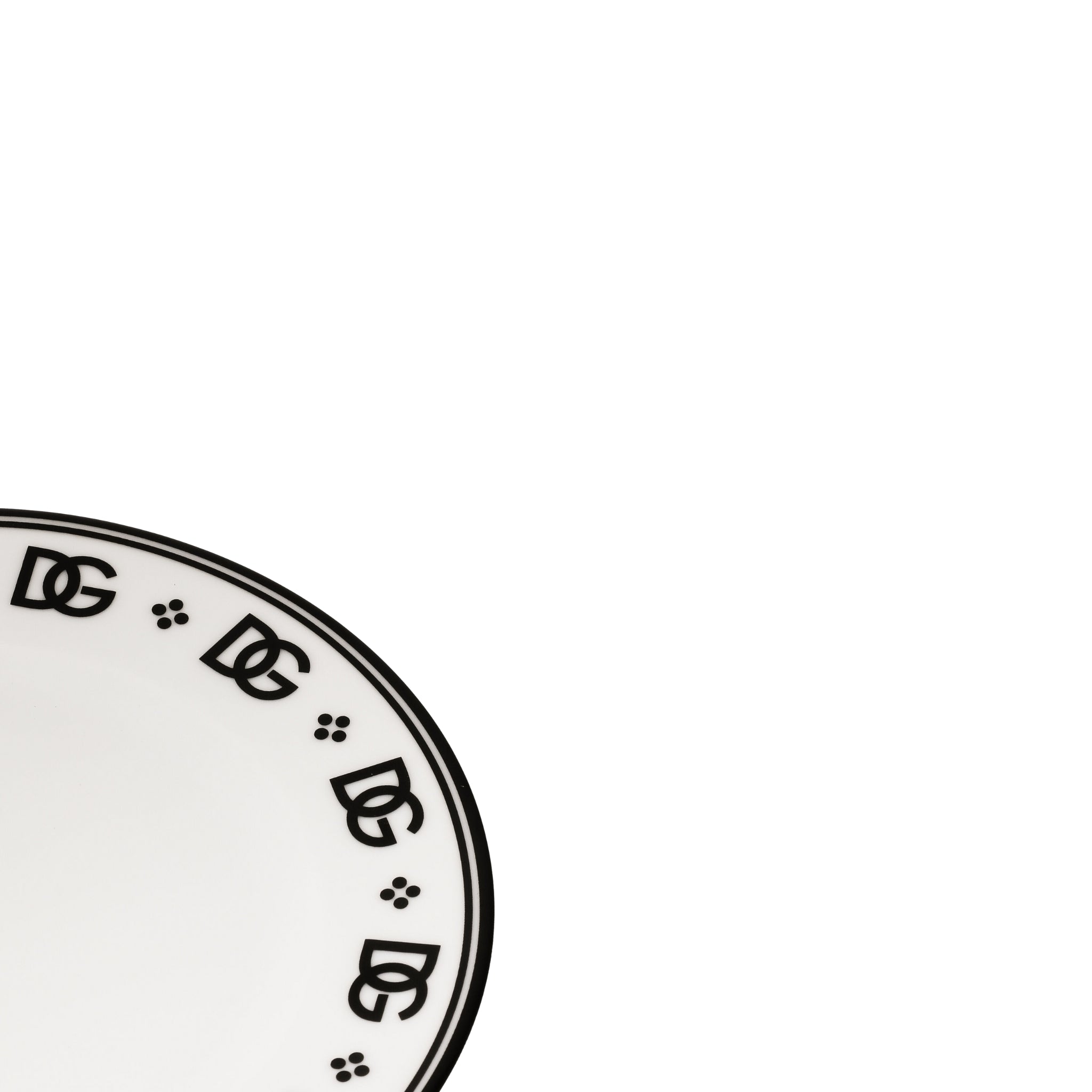 Set 2 assiettes à pain D&G Logo de Dolce & Gabbana Casa