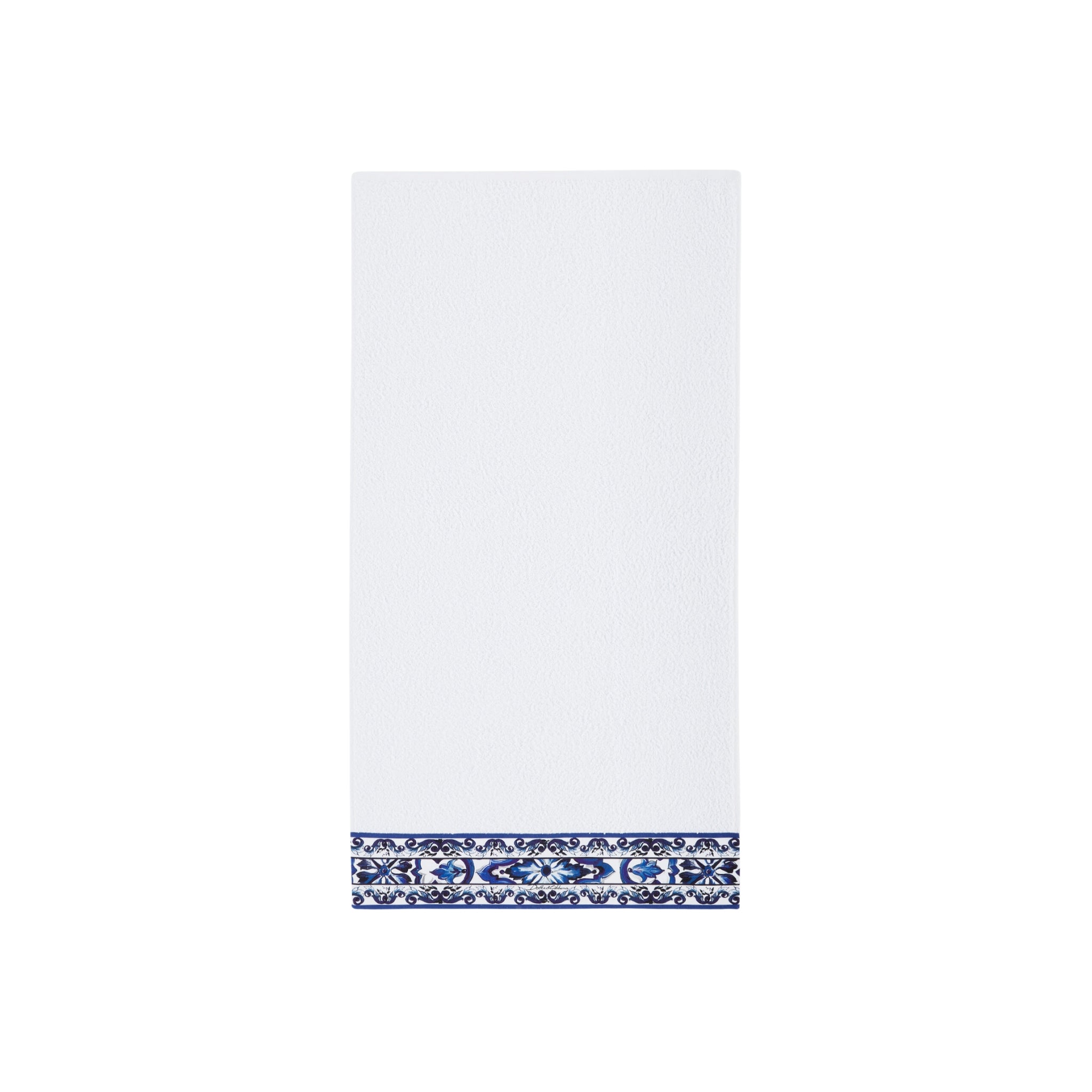 Set de 5 serviettes en coton éponge Blu Mediterraneo de Dolce & Gabbana Casa