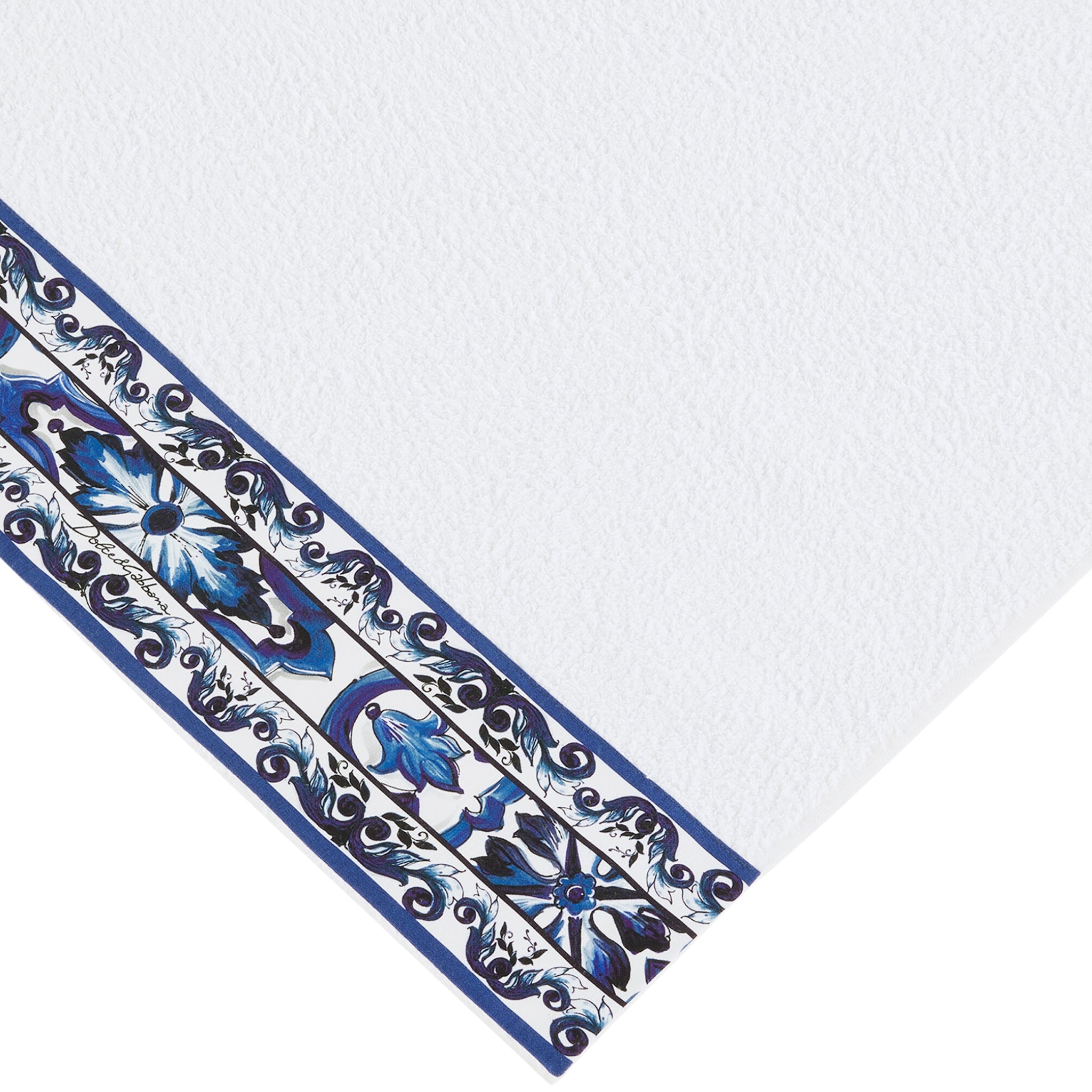 Set de 5 serviettes en coton éponge Blu Mediterraneo de Dolce & Gabbana Casa