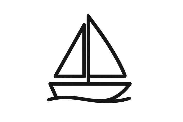 simple boat icon