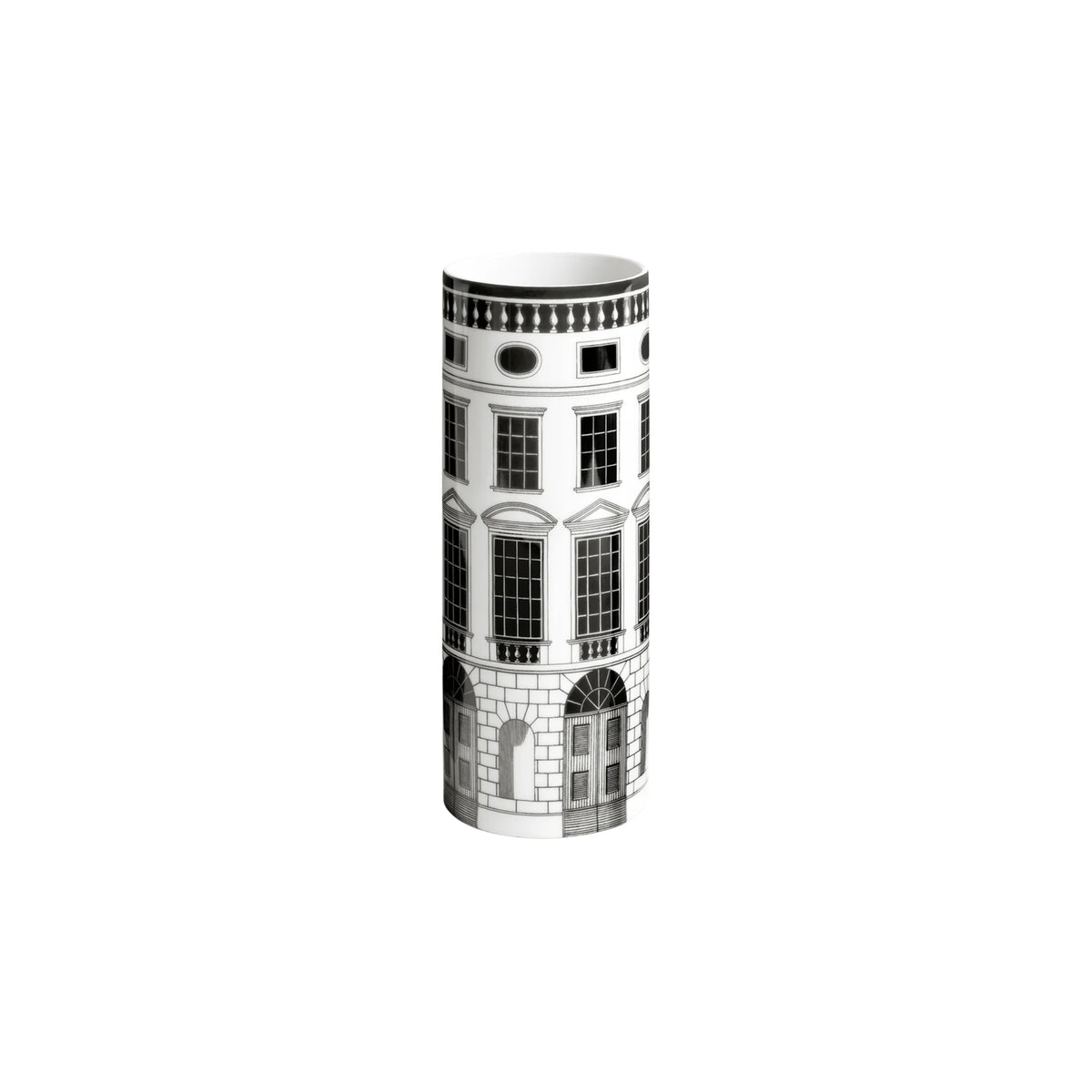 Petit vase cylindrique Fornasetti Architettura de Fornasetti | Maison Territo
