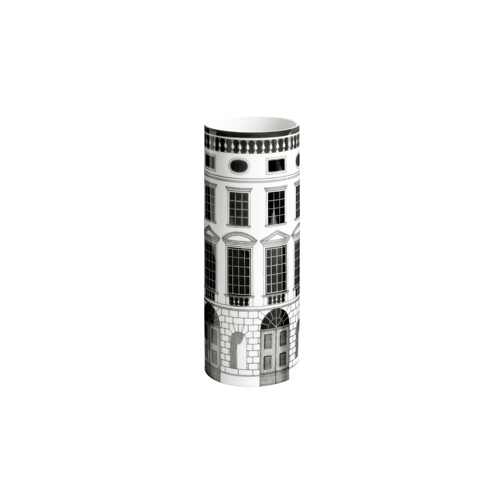 Petit vase cylindrique Fornasetti Architettura de Fornasetti | Maison Territo