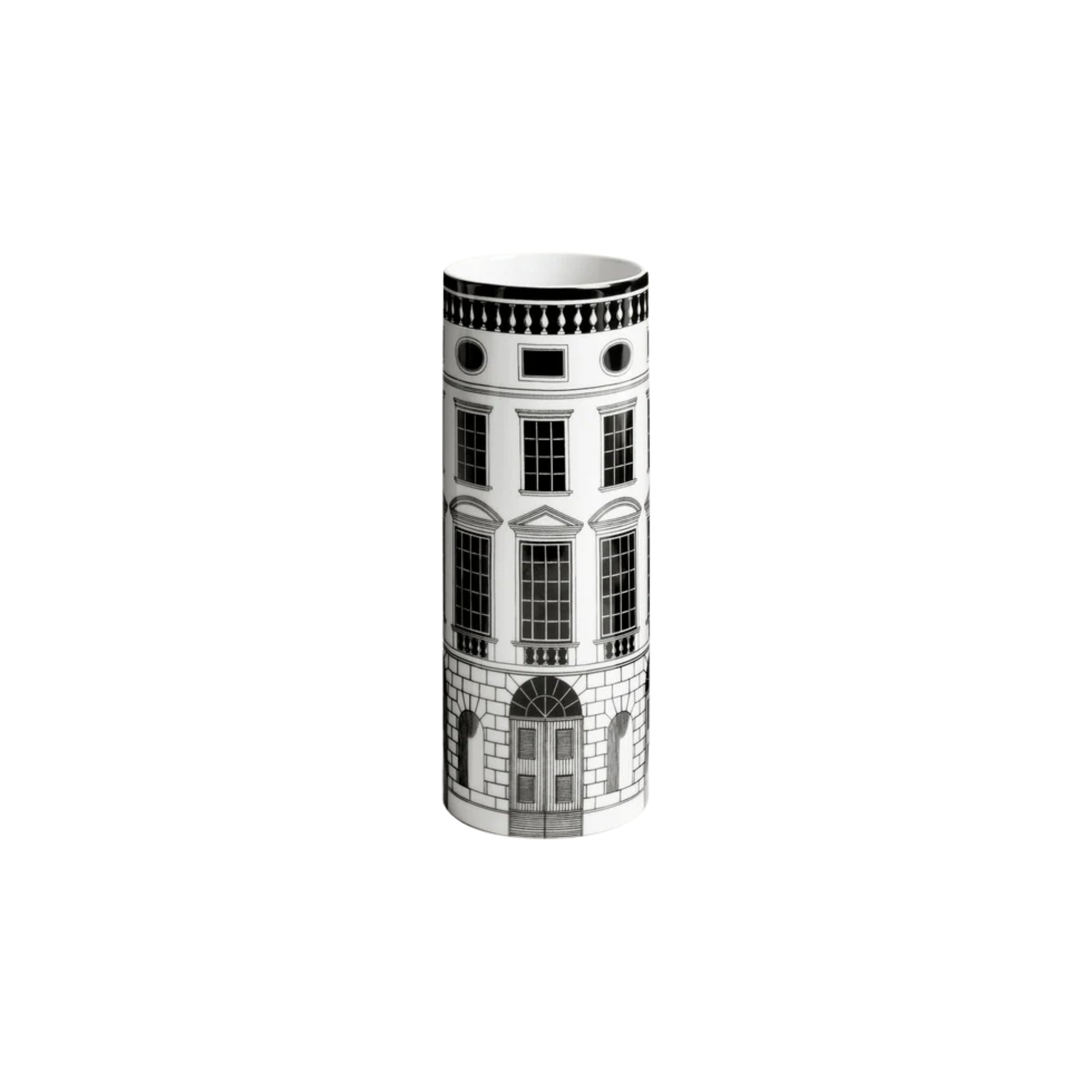 Petit vase cylindrique Fornasetti Architettura de Fornasetti | Maison Territo